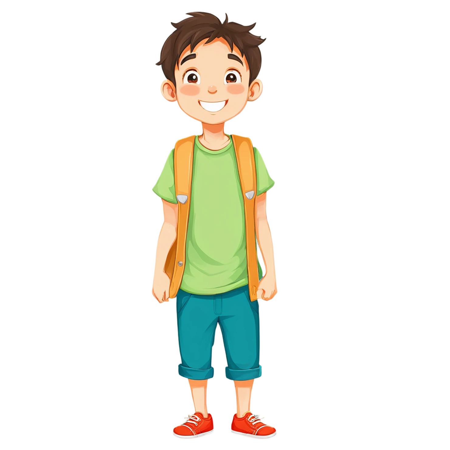 Boy cute sticker isolated on transparent background #13086