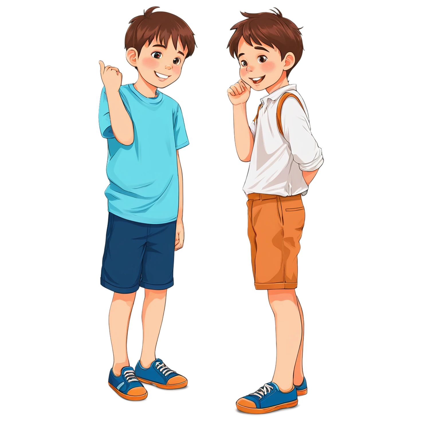 Boy cute sticker isolated on transparent background #13087