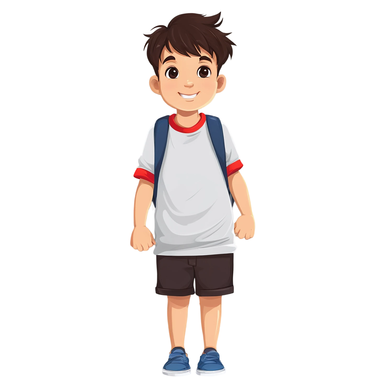 Boy cute sticker isolated on transparent background #13089