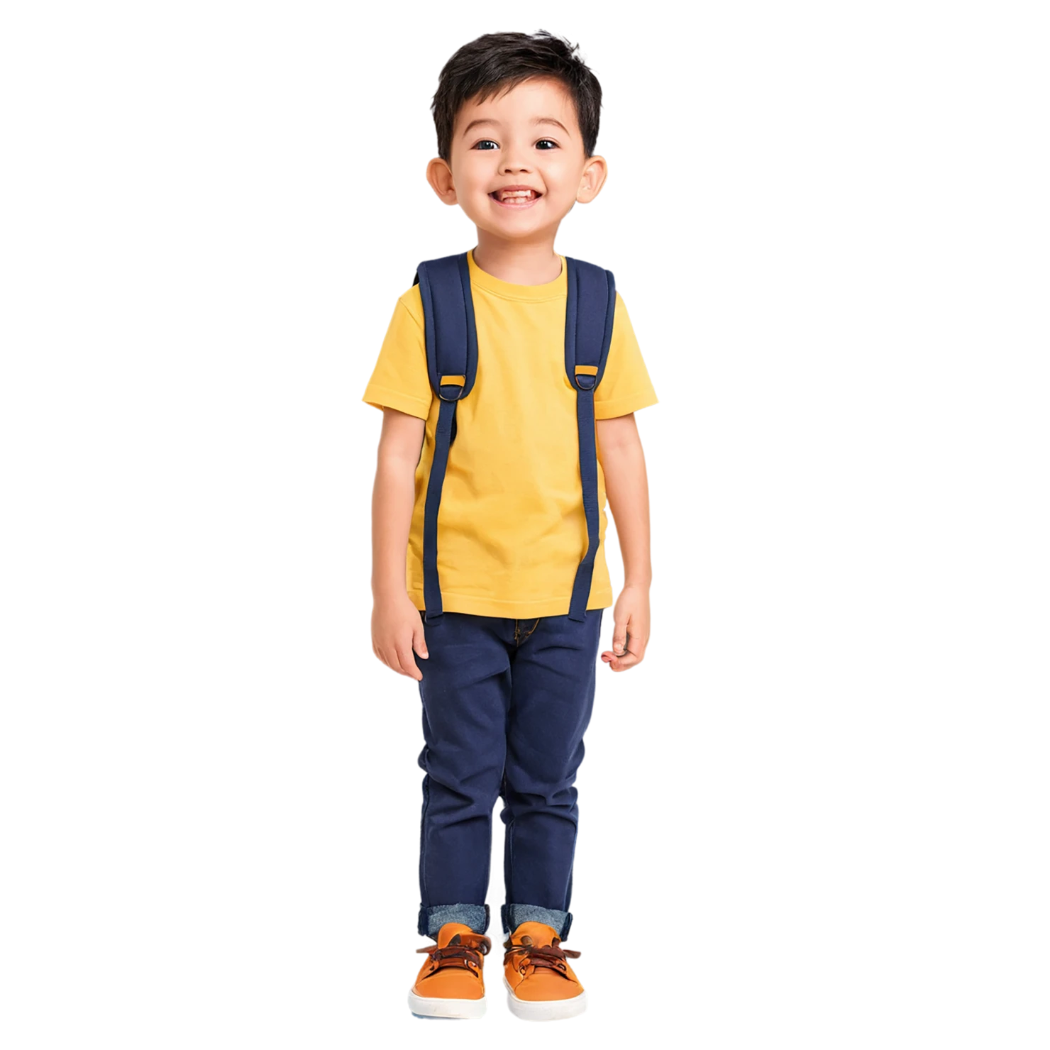 Boy cute sticker isolated on transparent background #13091