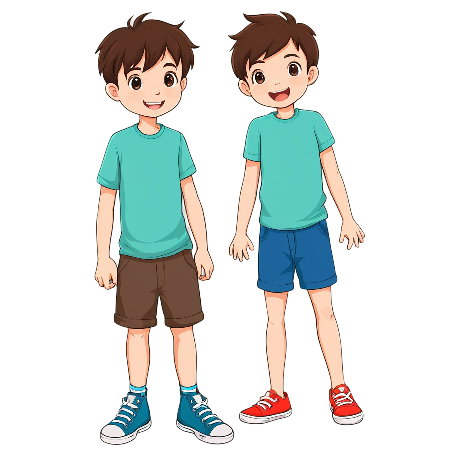 Boy cute sticker isolated on transparent background #13099