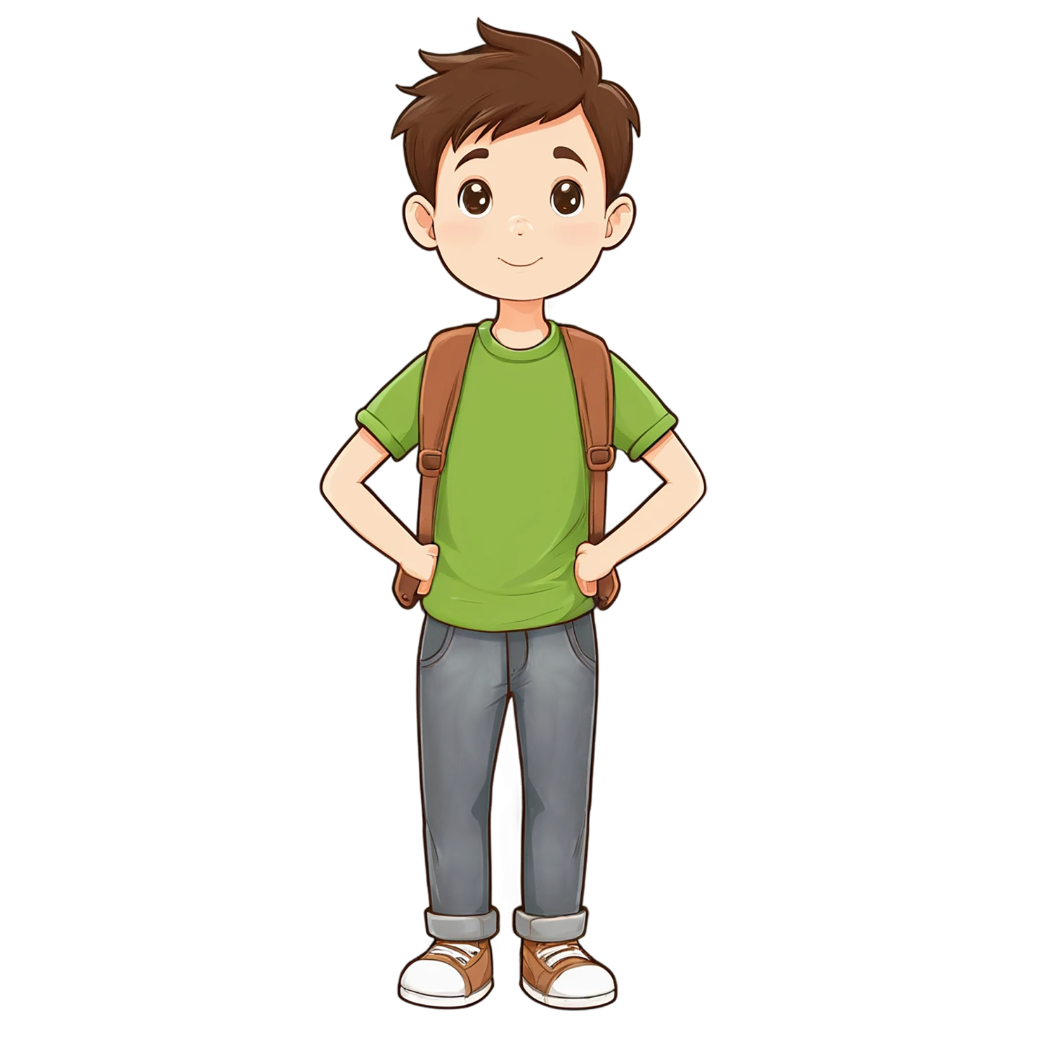 Boy cute sticker isolated on transparent background #13116