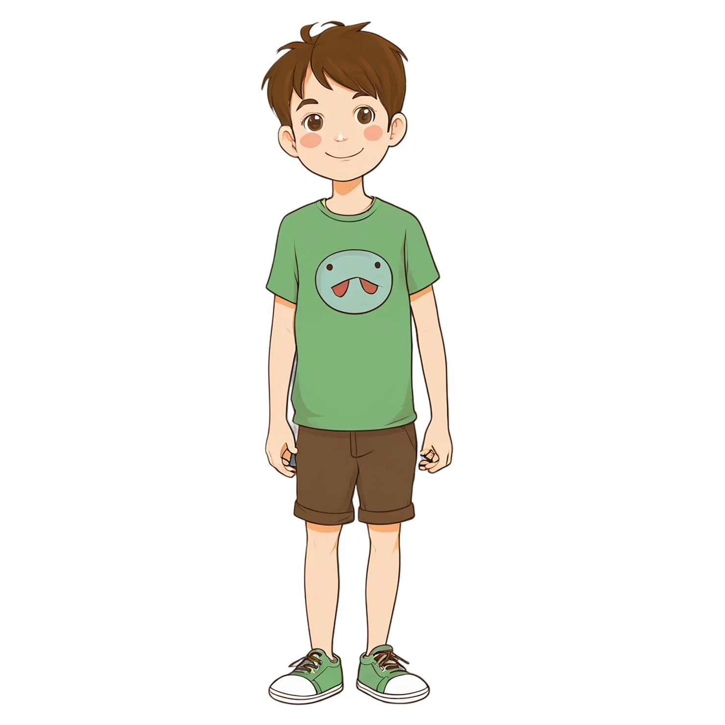 Boy cute sticker isolated on transparent background #13130