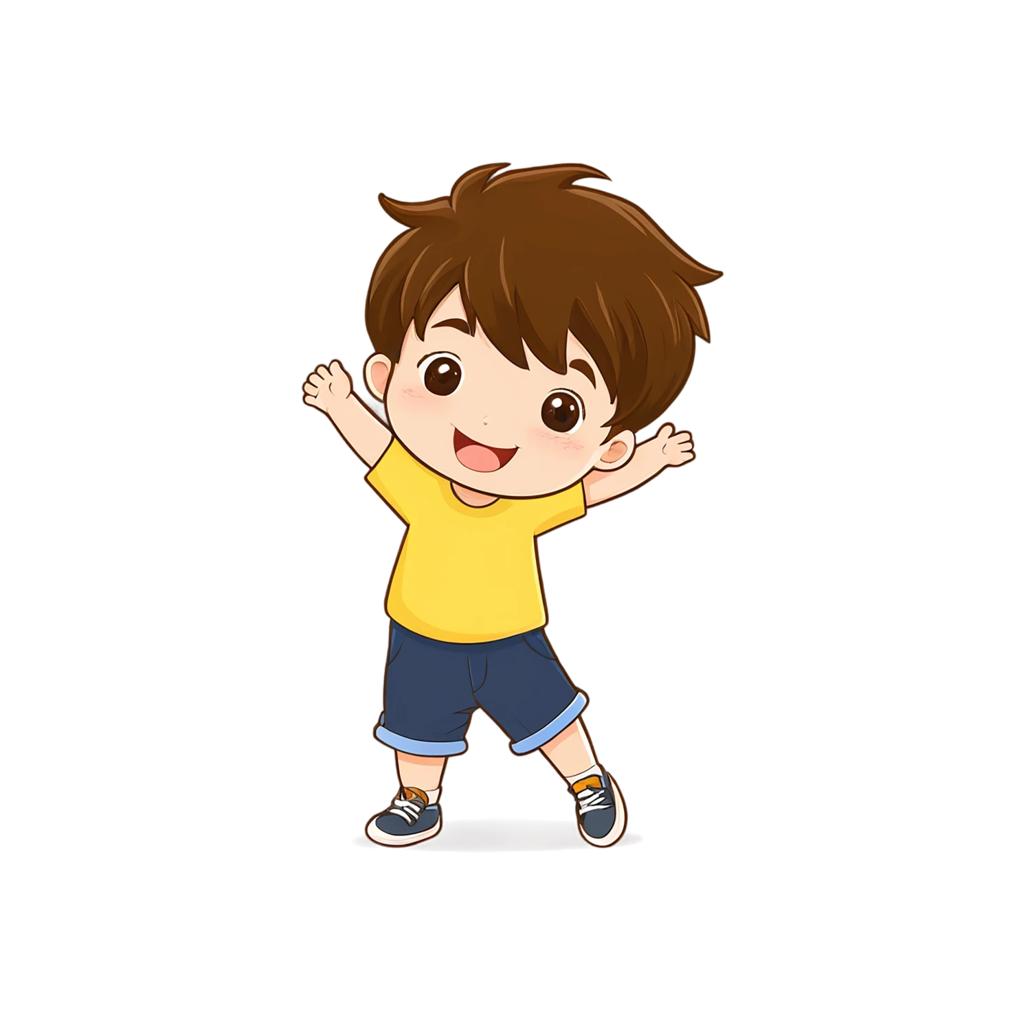 Boy cute sticker isolated on transparent background #13159