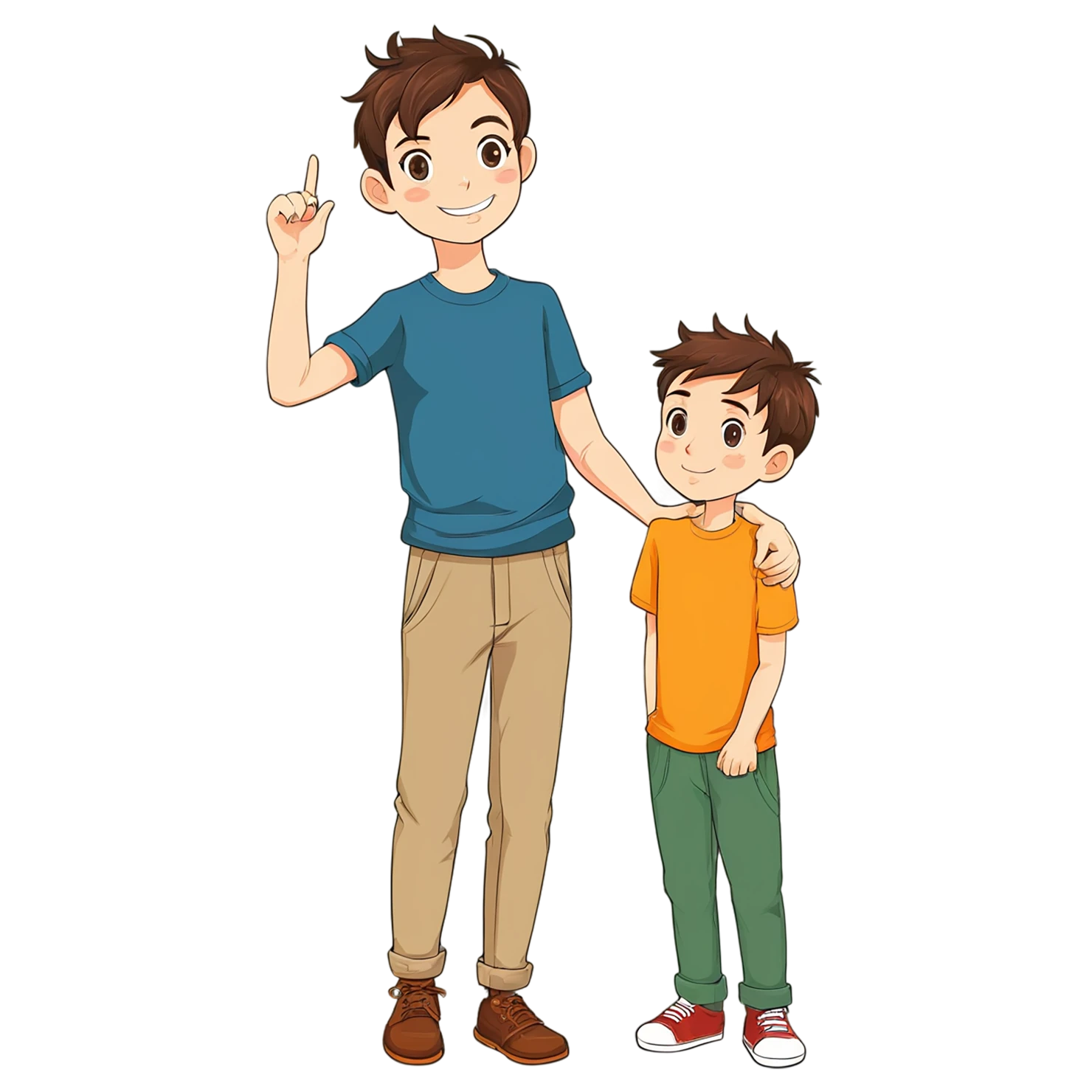 Boy cute sticker isolated on transparent background #13177
