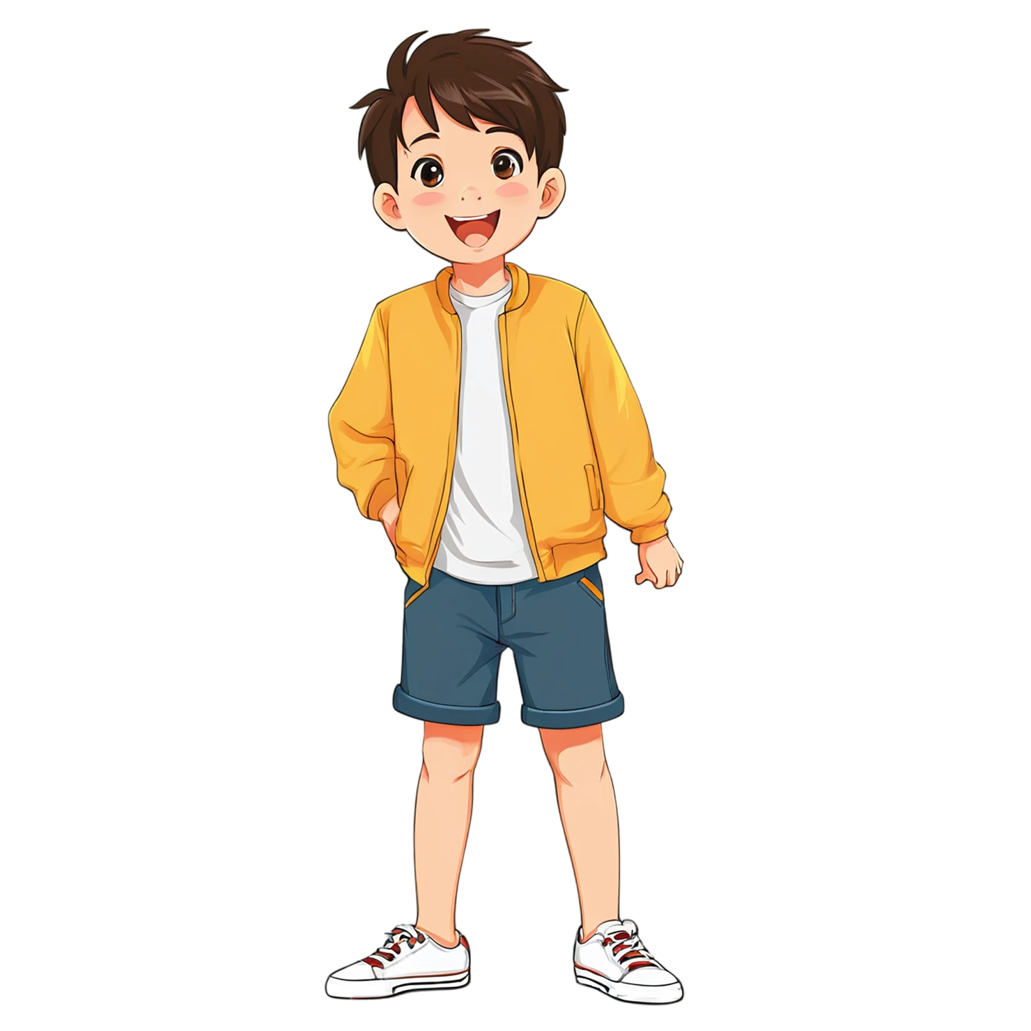 Boy cute sticker isolated on transparent background #13178