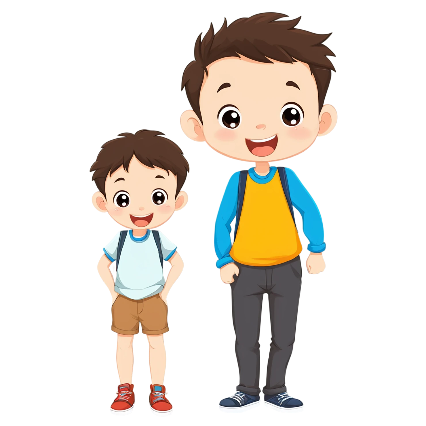 Boy cute sticker isolated on transparent background #13213
