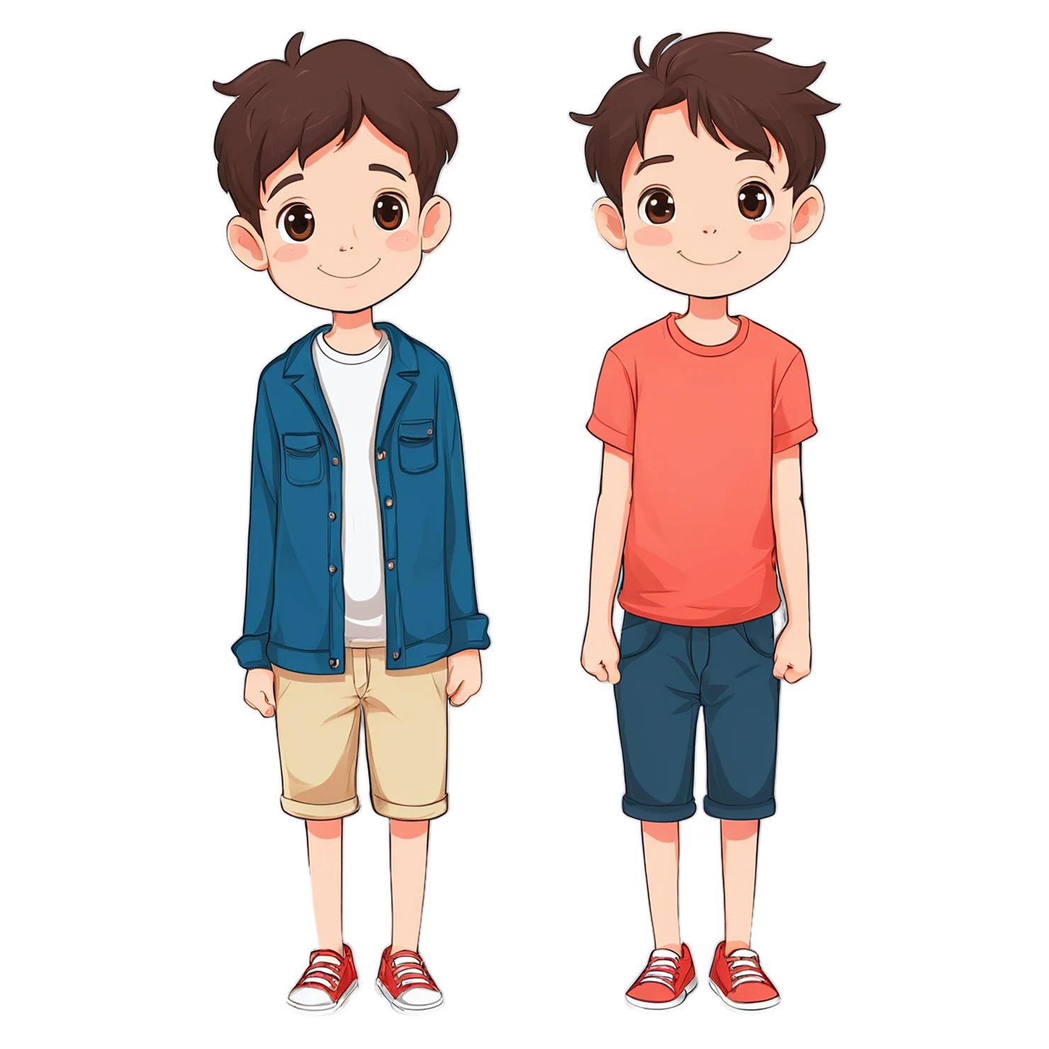 Boy cute sticker isolated on transparent background #13214