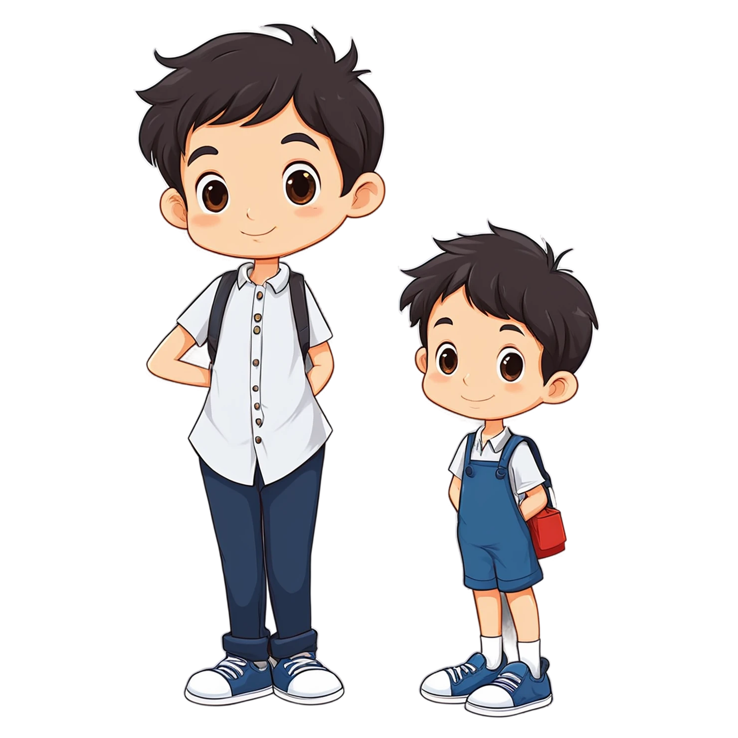 Boy cute sticker isolated on transparent background #13215