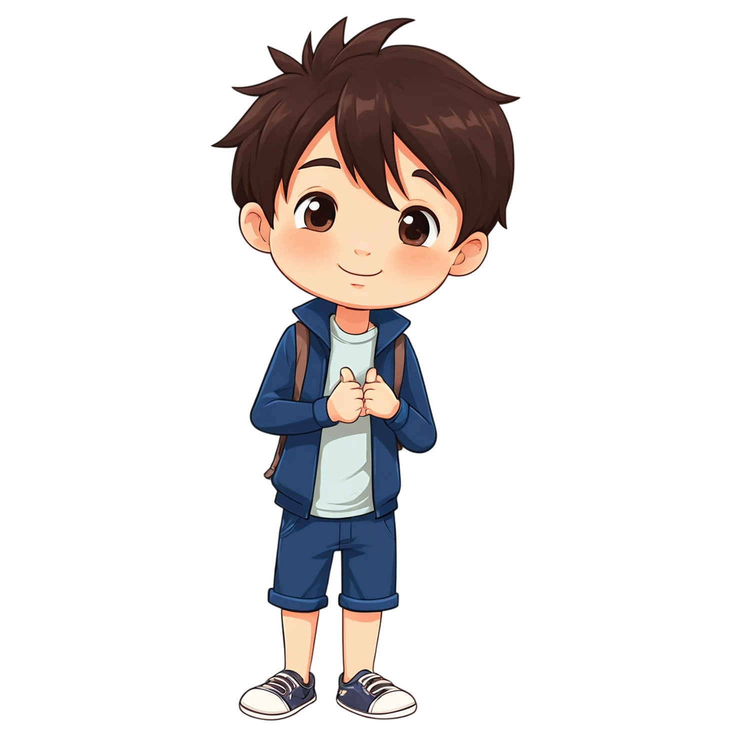 Boy cute sticker isolated on transparent background #13232