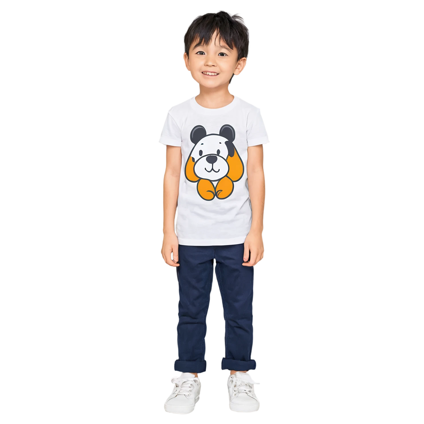 Boy cute sticker isolated on transparent background #13237