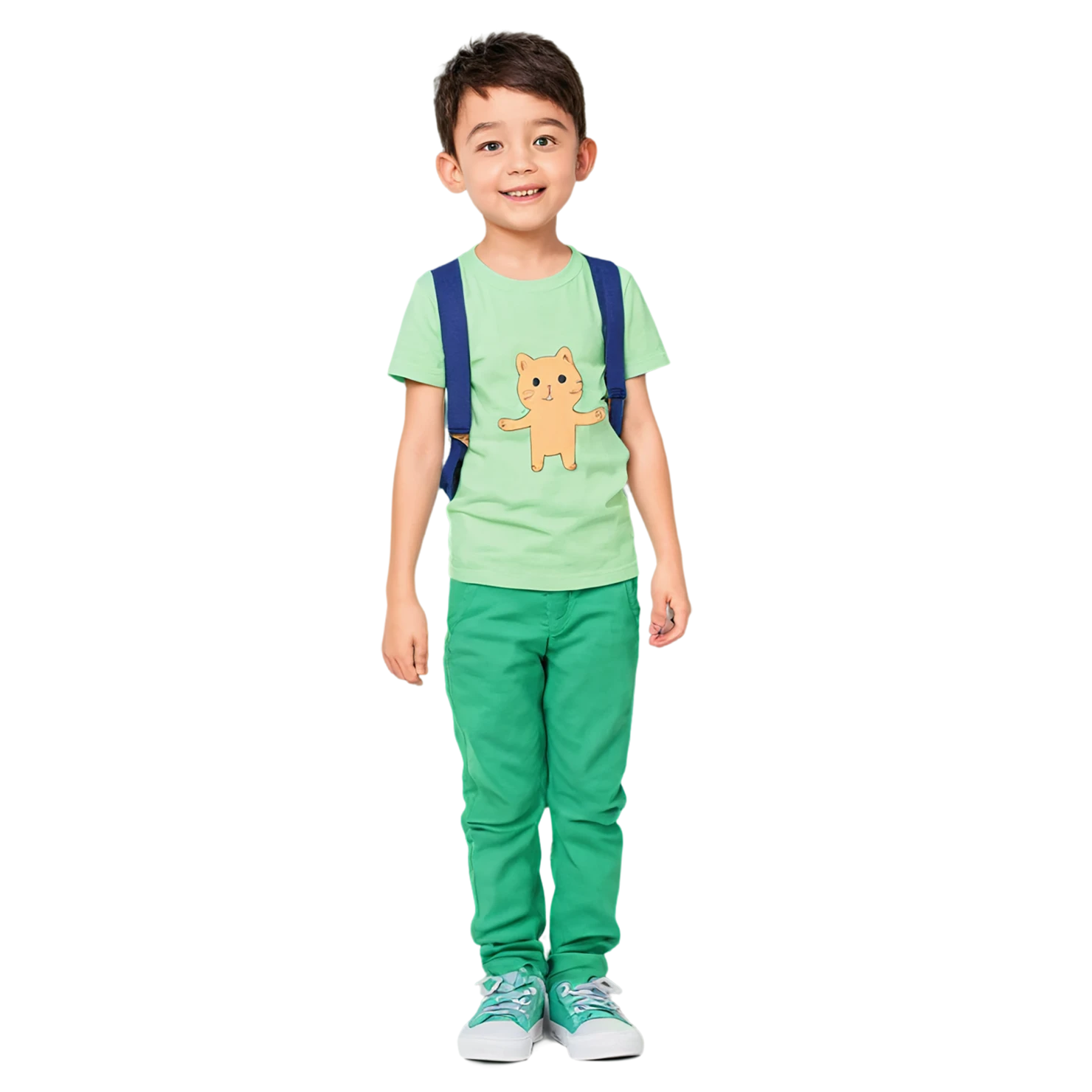 Boy cute sticker isolated on transparent background #13242