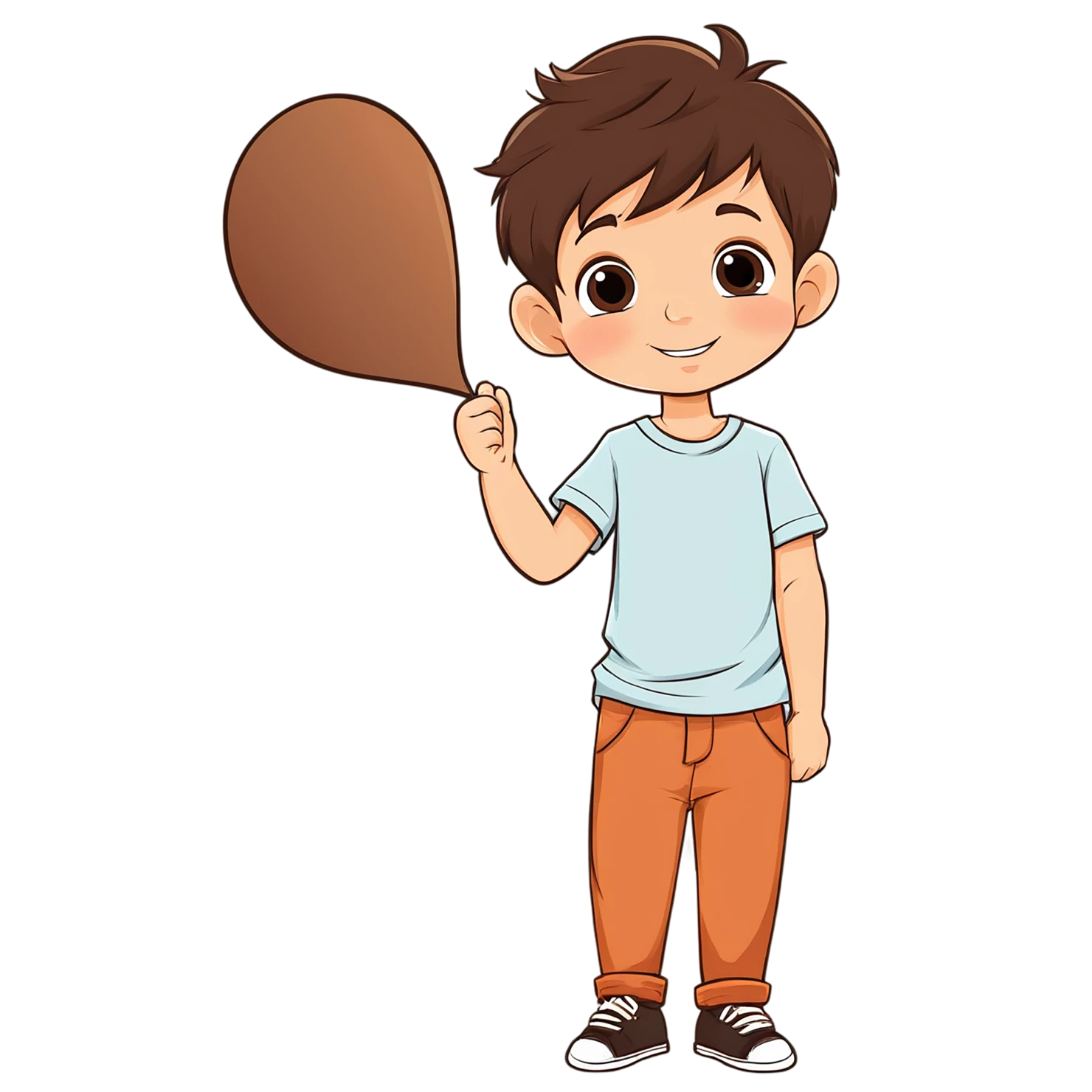 Boy cute sticker isolated on transparent background #13264