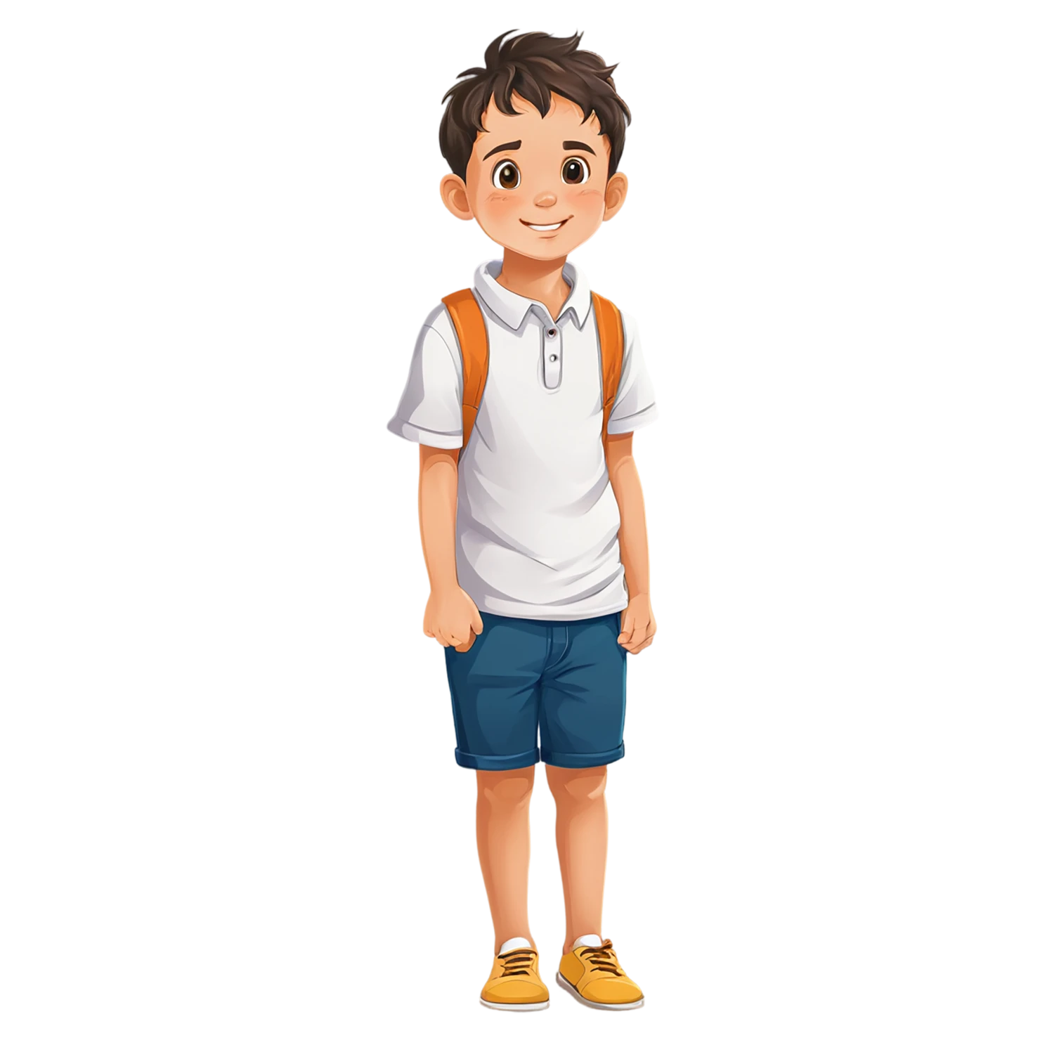 Boy cute sticker isolated on transparent background #13283