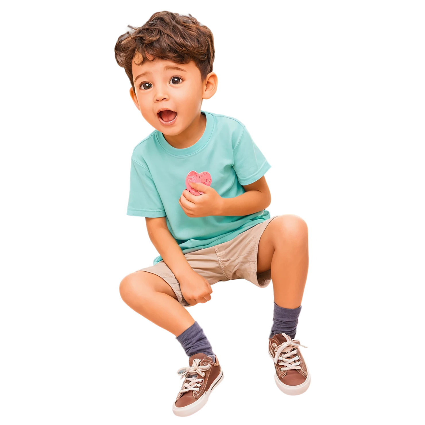 Boy cute sticker isolated on transparent background #13284