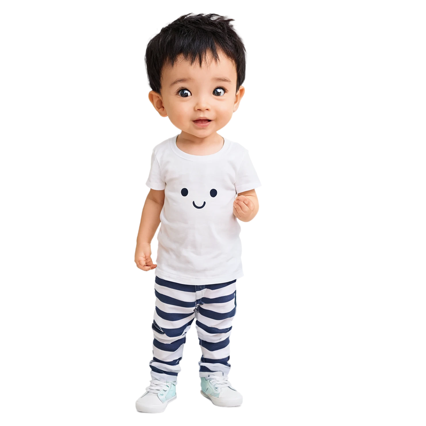 Boy cute sticker isolated on transparent background #13285