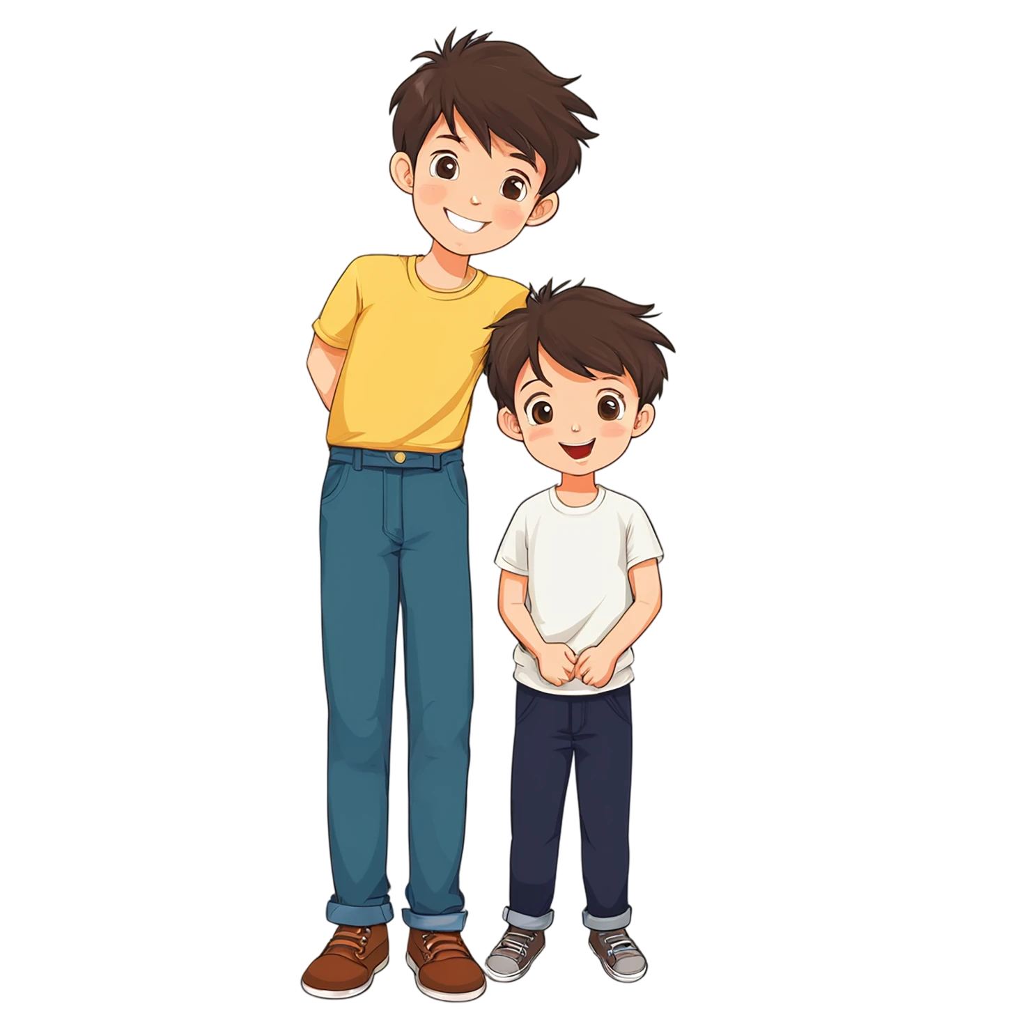 Boy cute sticker isolated on transparent background #13291