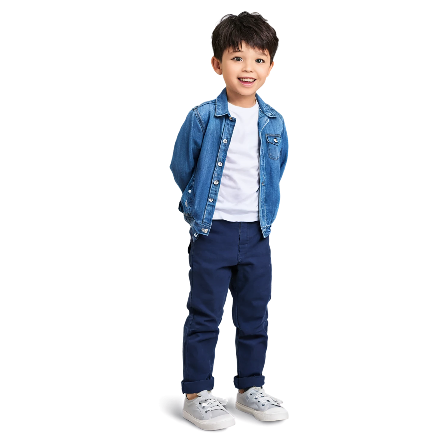 Boy cute sticker isolated on transparent background #13295
