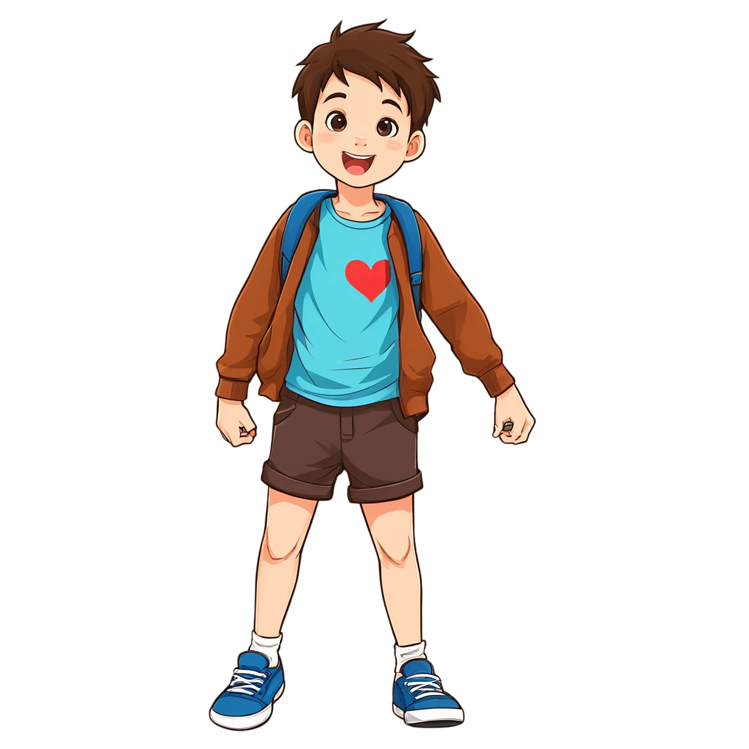 Boy cute sticker isolated on transparent background #13304
