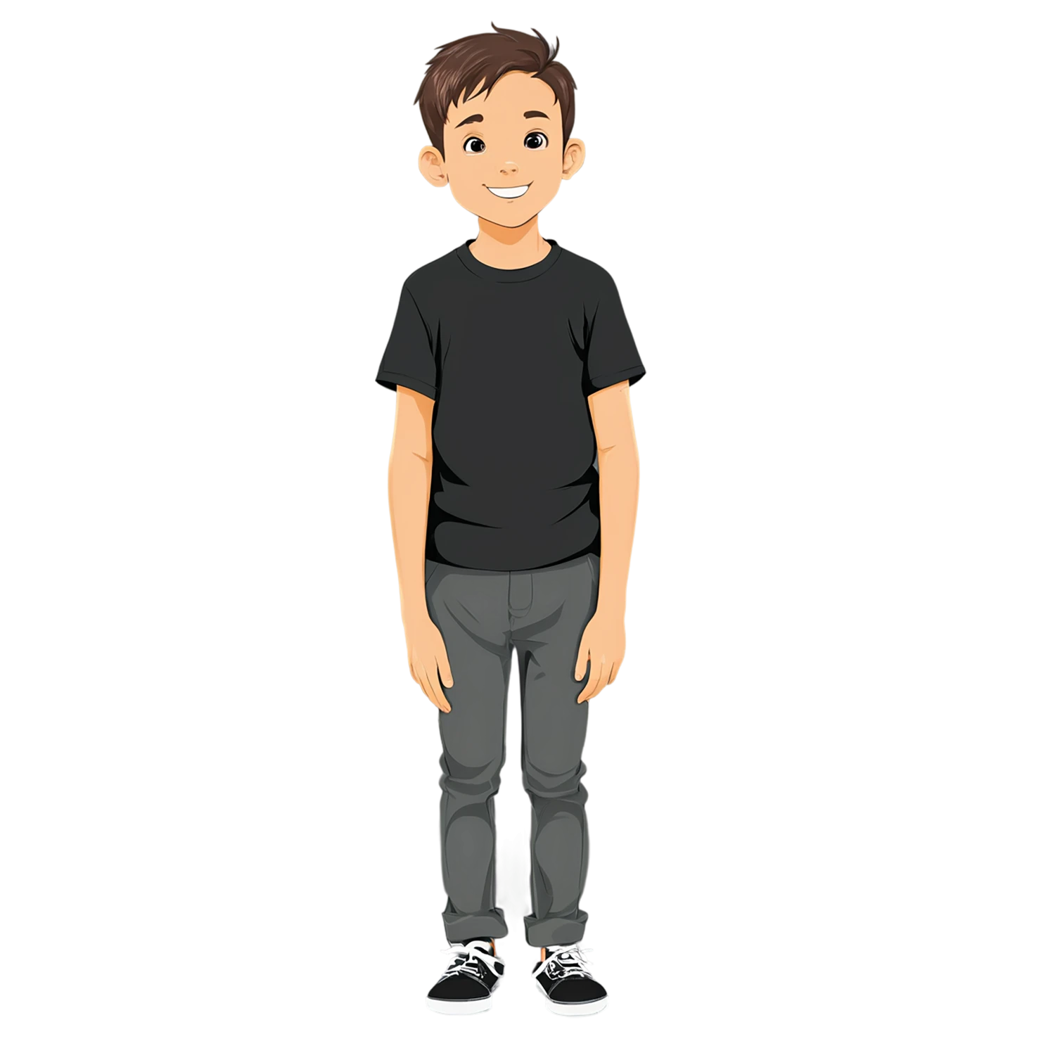 Boy cute sticker isolated on transparent background #13307