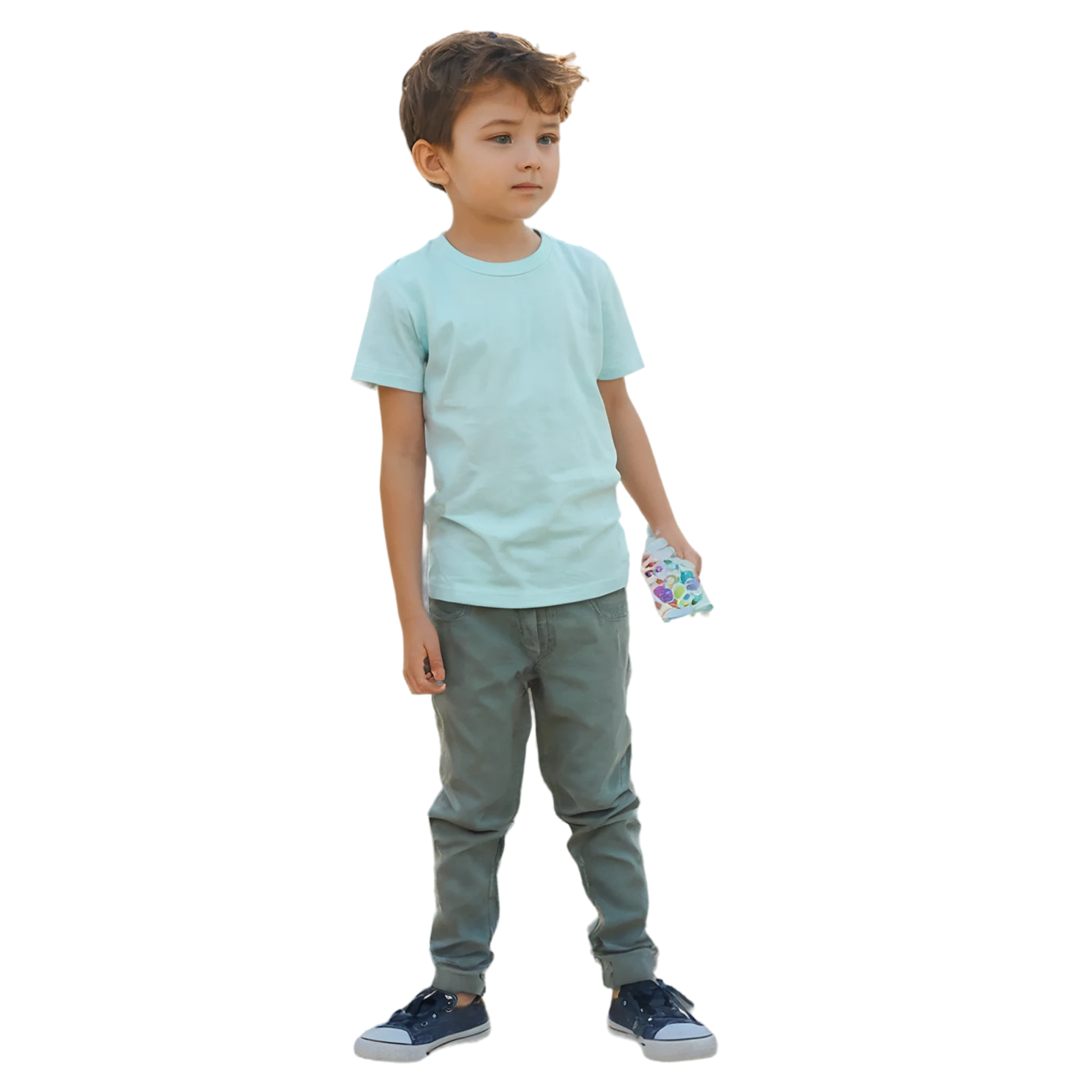 Boy watercolor sticker isolated on transparent background #13348
