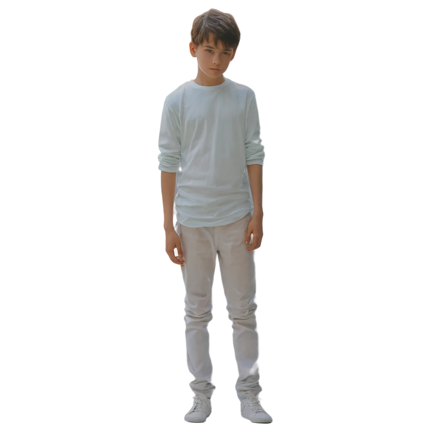 Boy watercolor sticker isolated on transparent background #13351