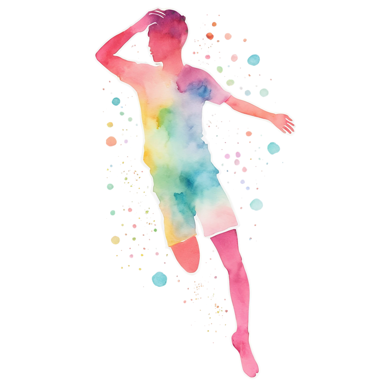 Boy watercolor sticker isolated on transparent background #13370