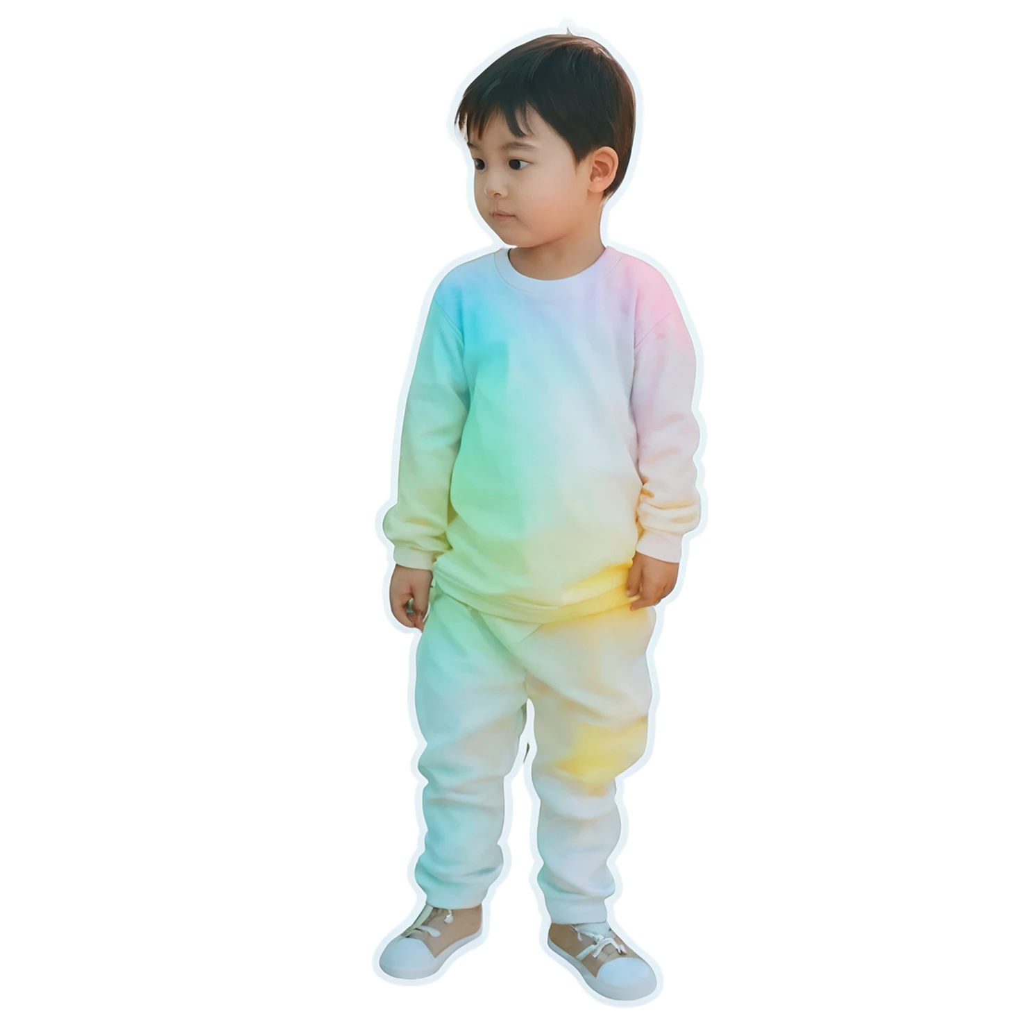 Boy watercolor sticker isolated on transparent background #13392