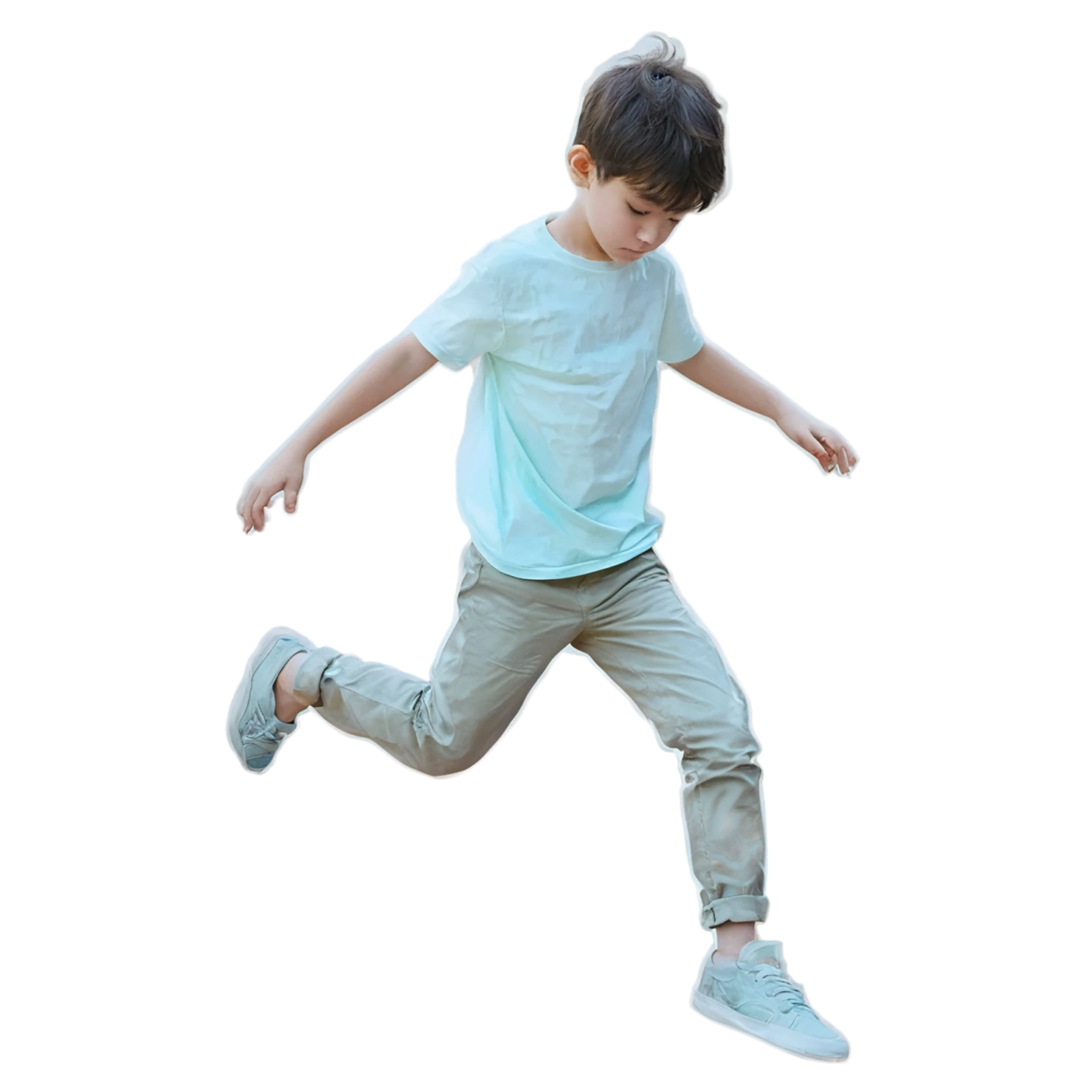 Boy watercolor sticker isolated on transparent background #13399
