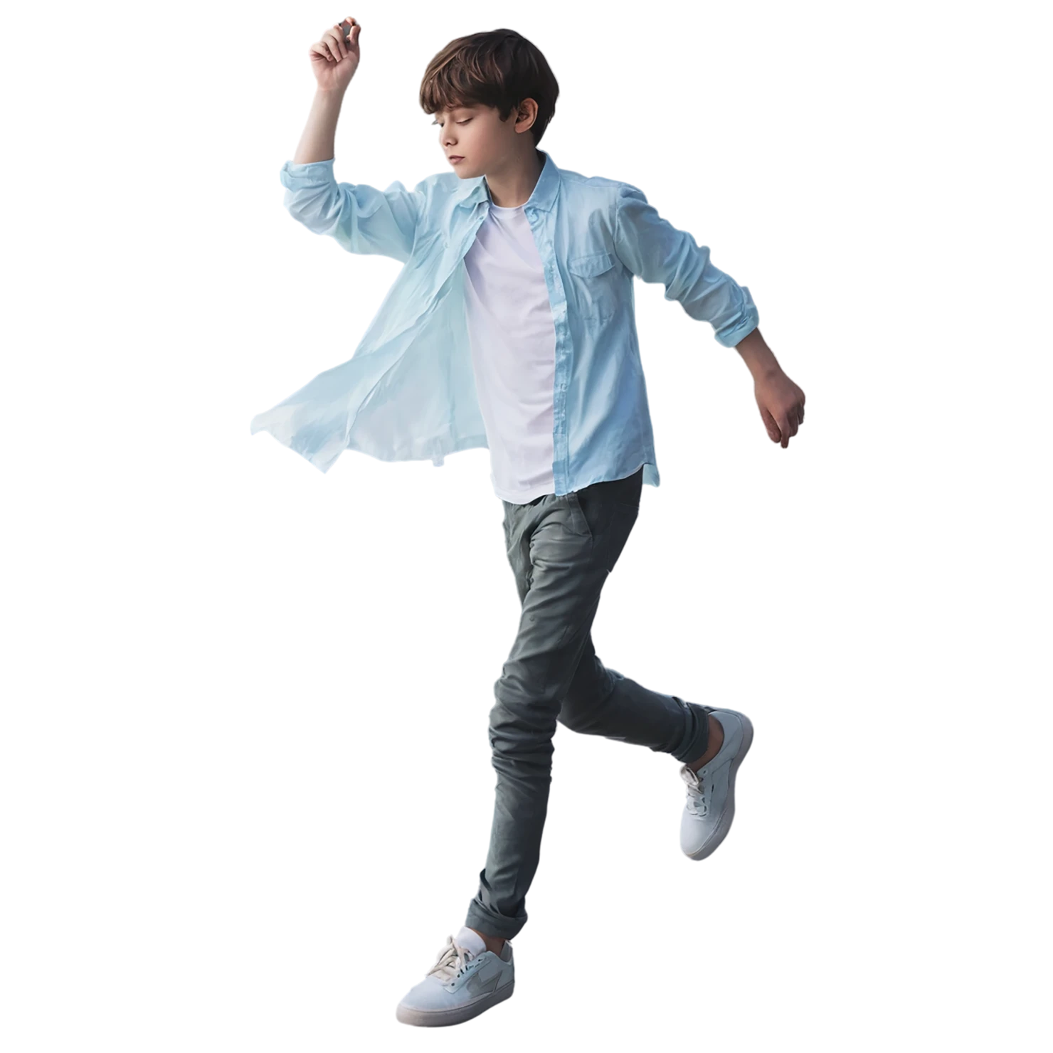 Boy watercolor sticker isolated on transparent background #13425
