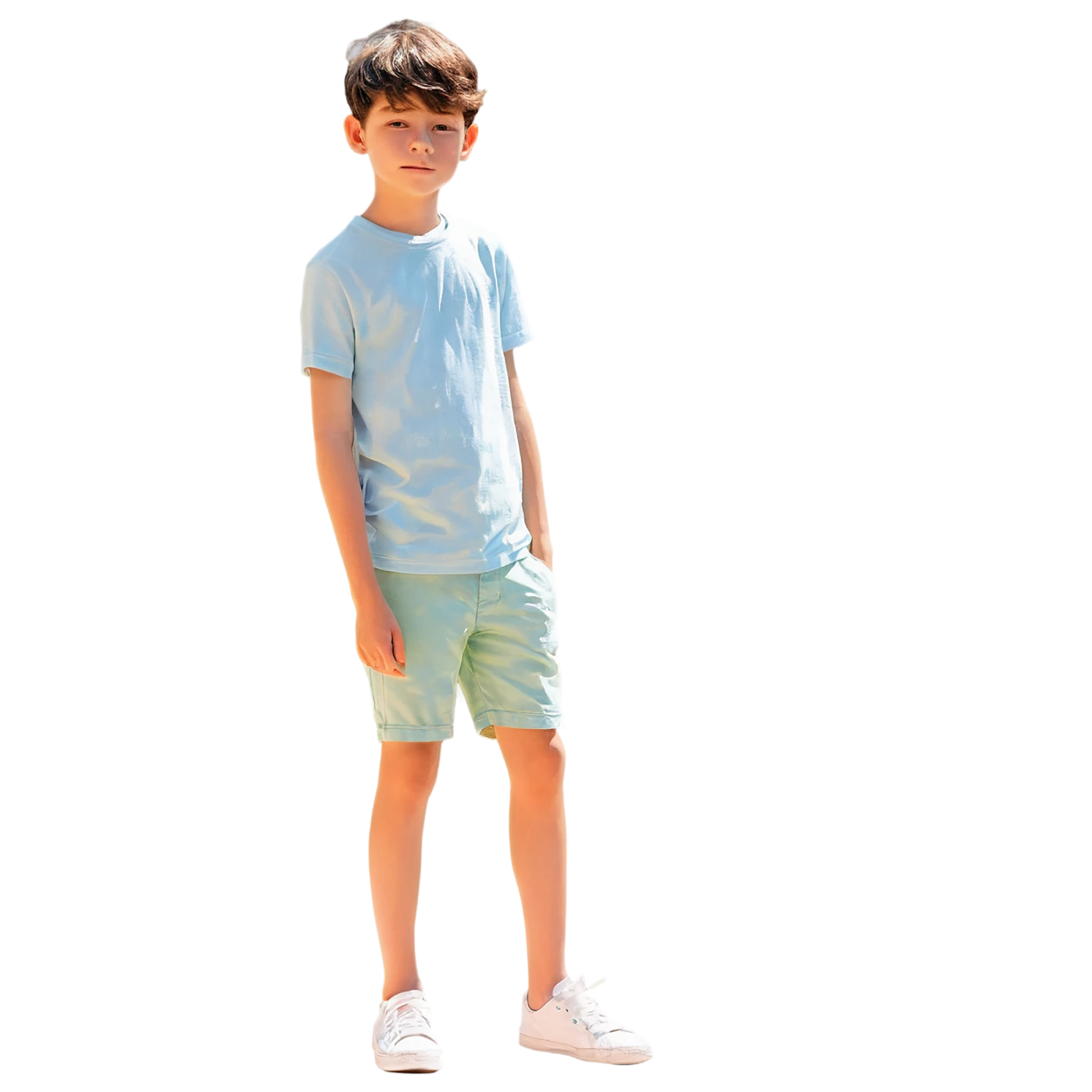 Boy watercolor sticker isolated on transparent background #13440