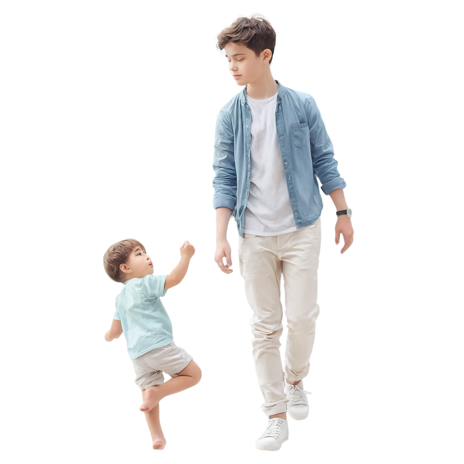 Boy watercolor sticker isolated on transparent background #13495