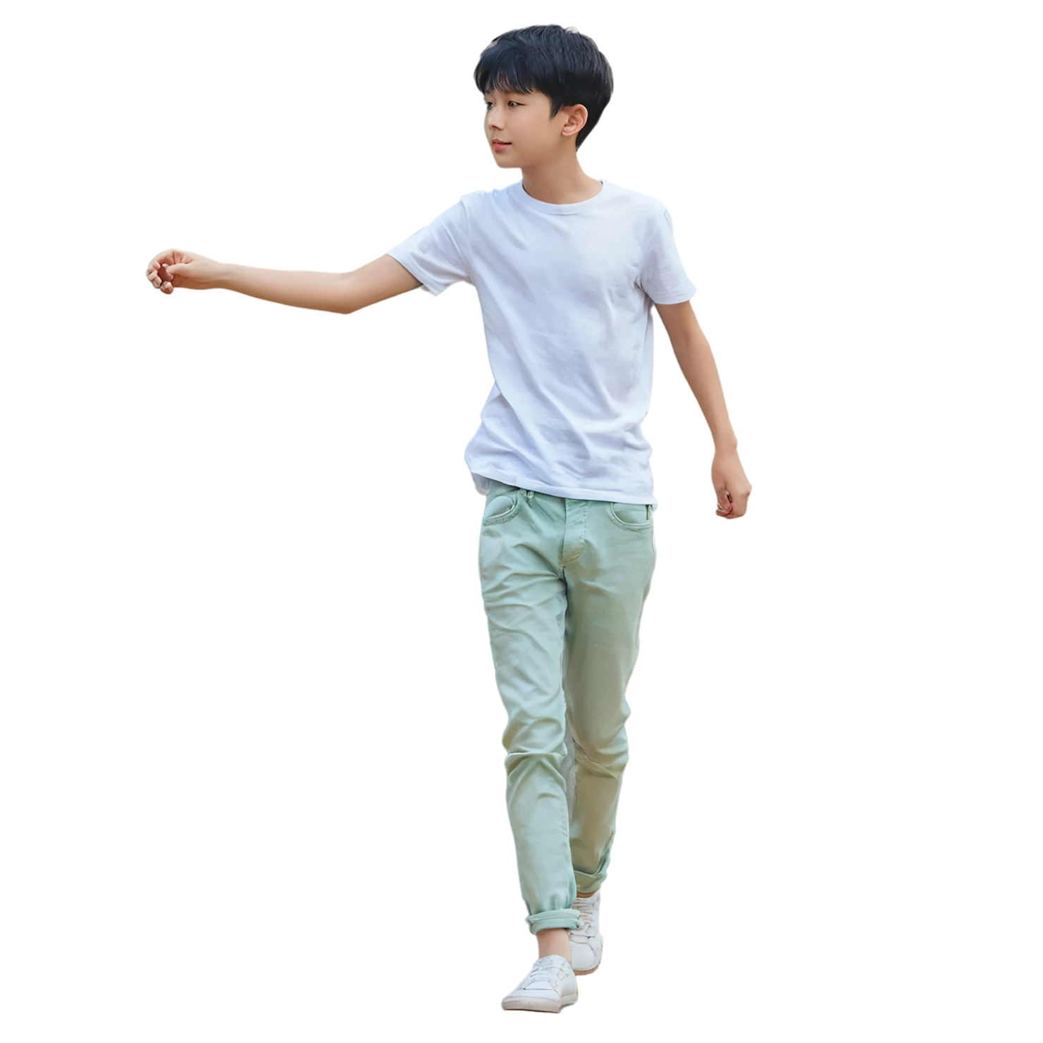 Boy watercolor sticker isolated on transparent background #13498