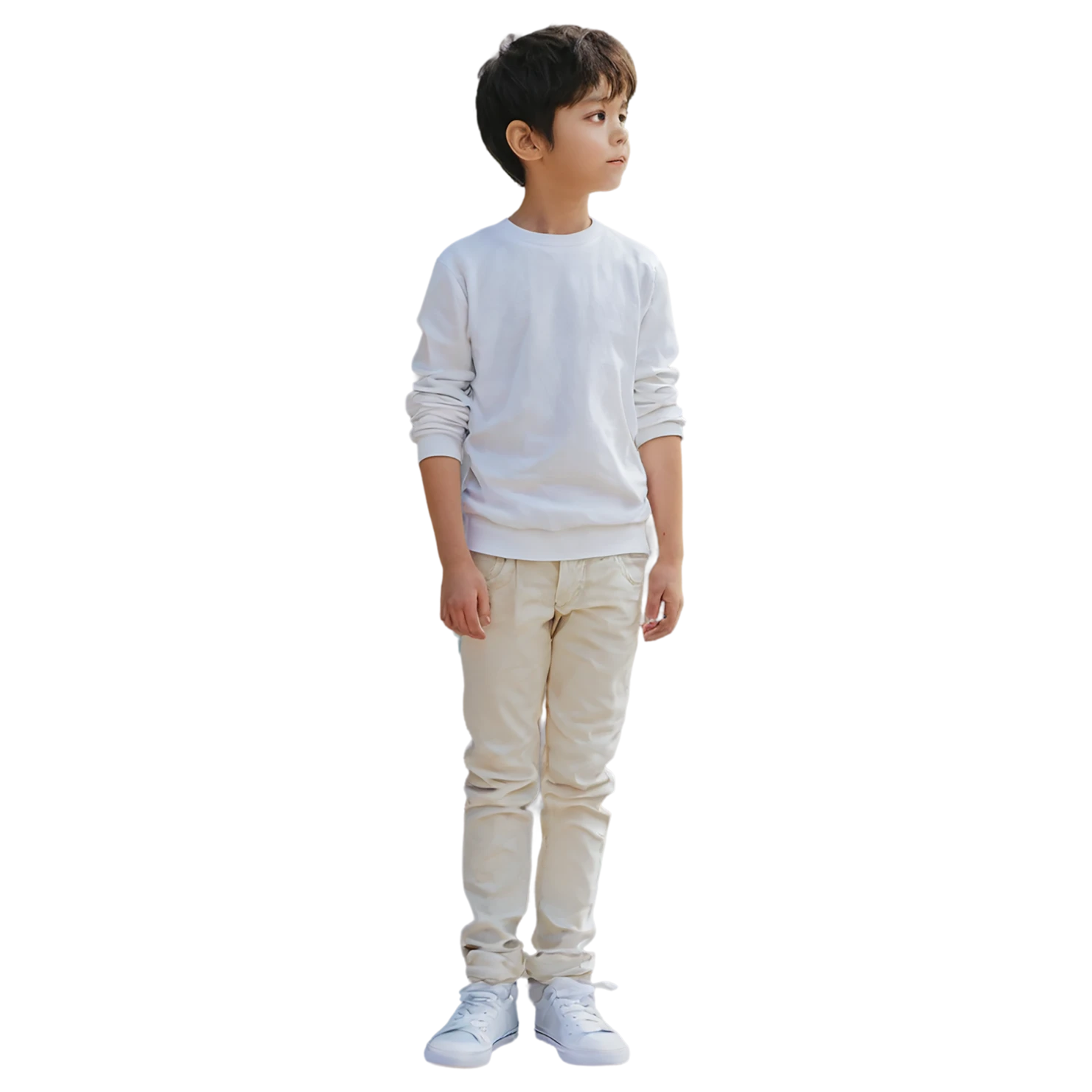 Boy watercolor sticker isolated on transparent background #13502