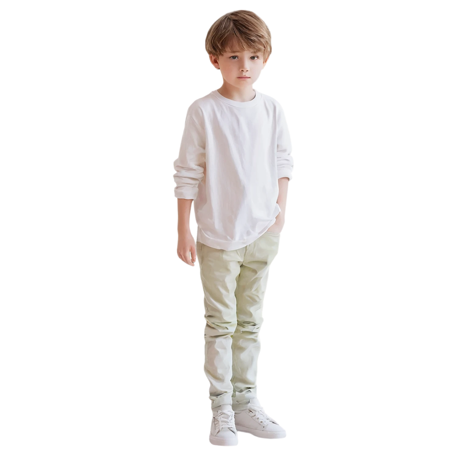 Boy watercolor sticker isolated on transparent background #13521