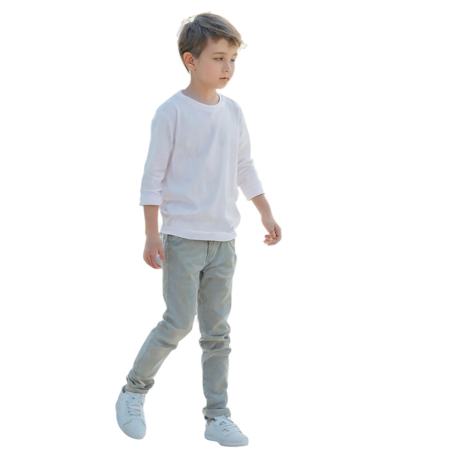 Boy watercolor sticker isolated on transparent background #13547