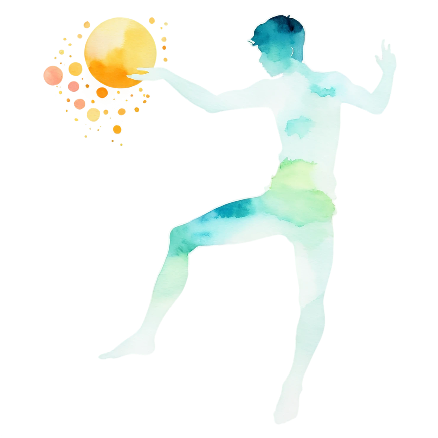 Boy watercolor sticker isolated on transparent background #13548