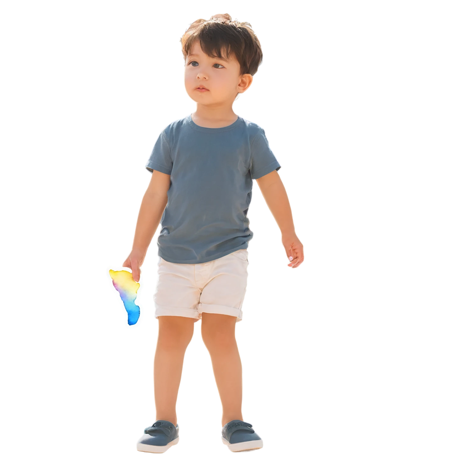 Boy watercolor sticker isolated on transparent background #13550