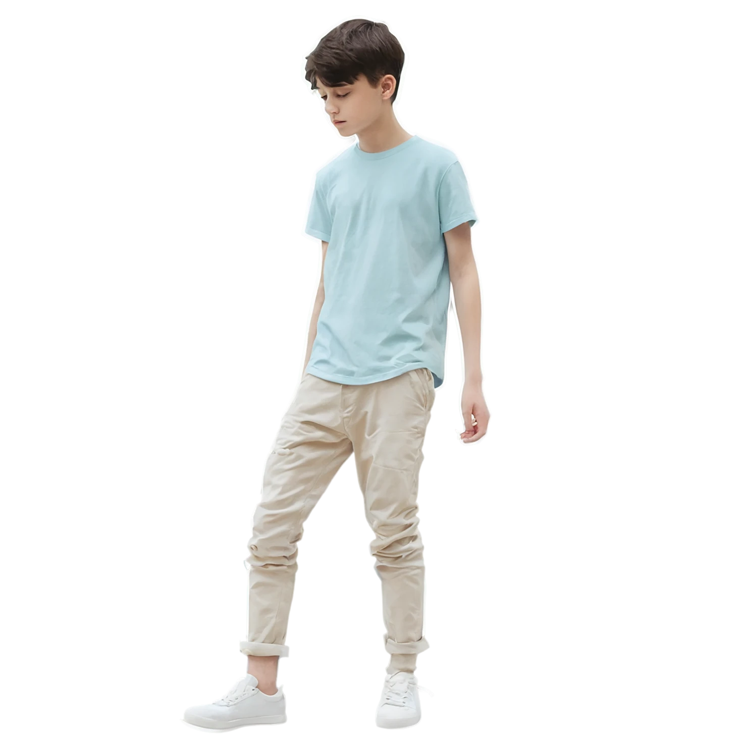 Boy watercolor sticker isolated on transparent background #13563