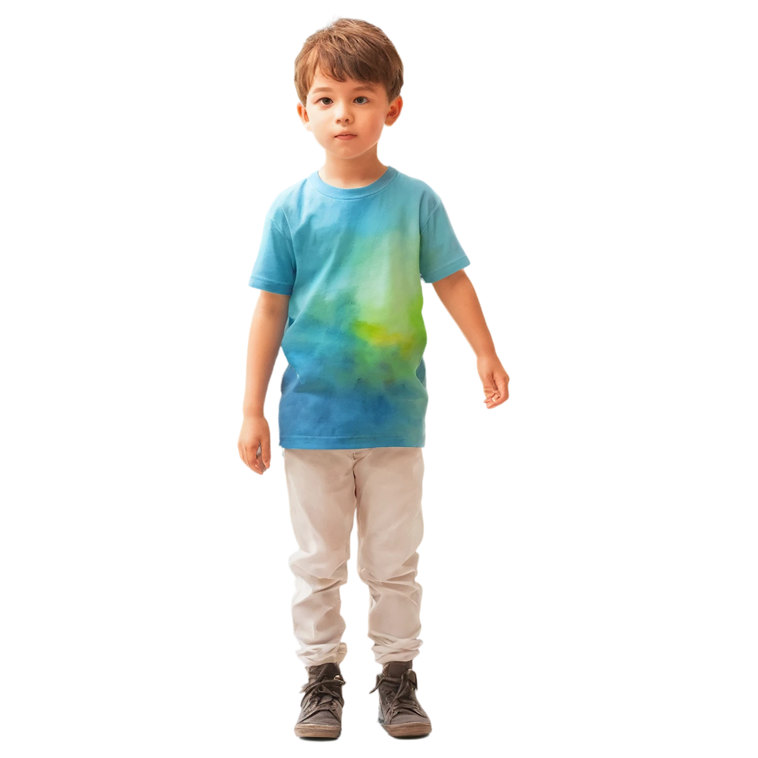 Boy watercolor sticker isolated on transparent background #13594