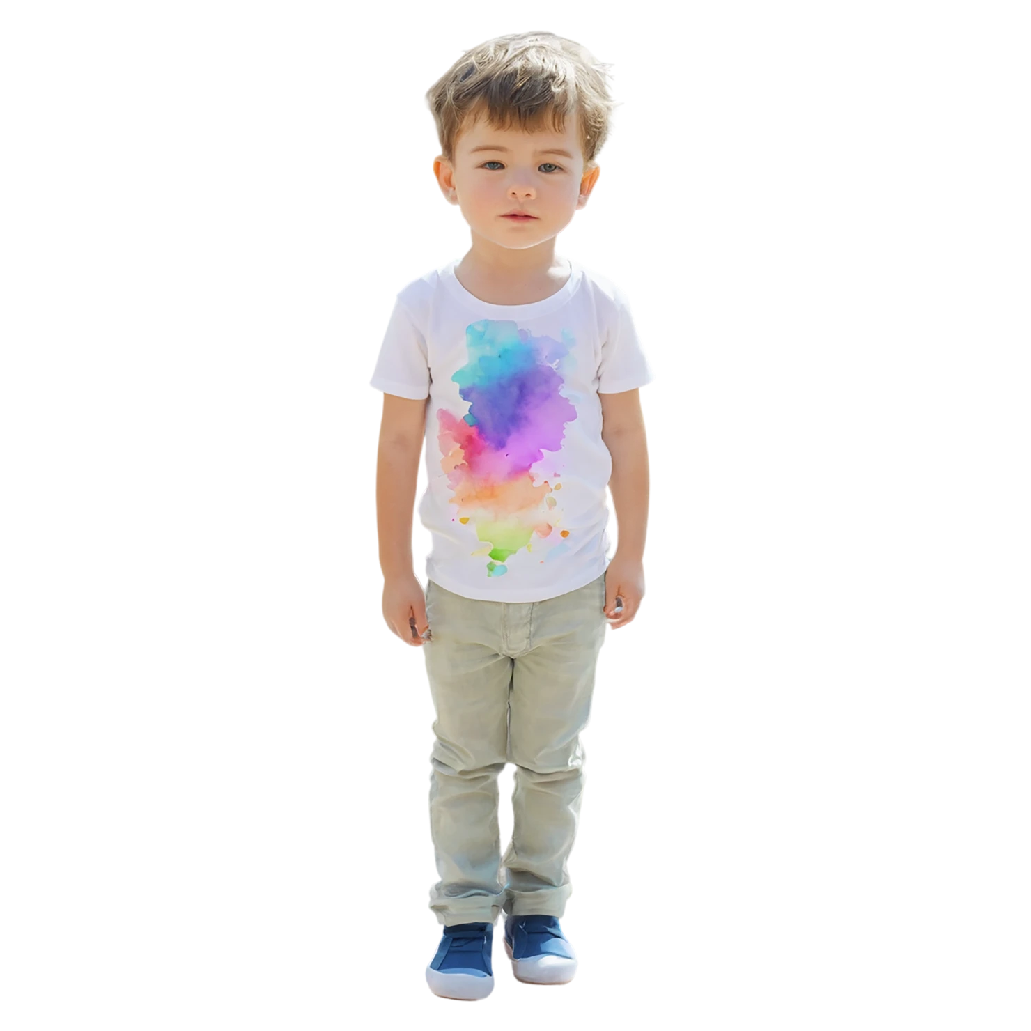 Boy watercolor sticker isolated on transparent background #13630
