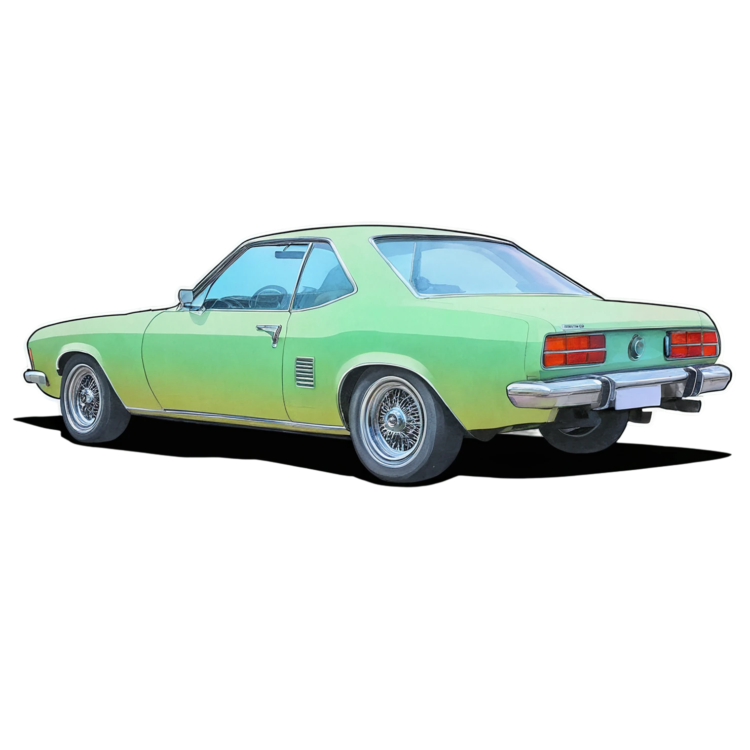 Car watercolor sticker isolated on transparent background #13638