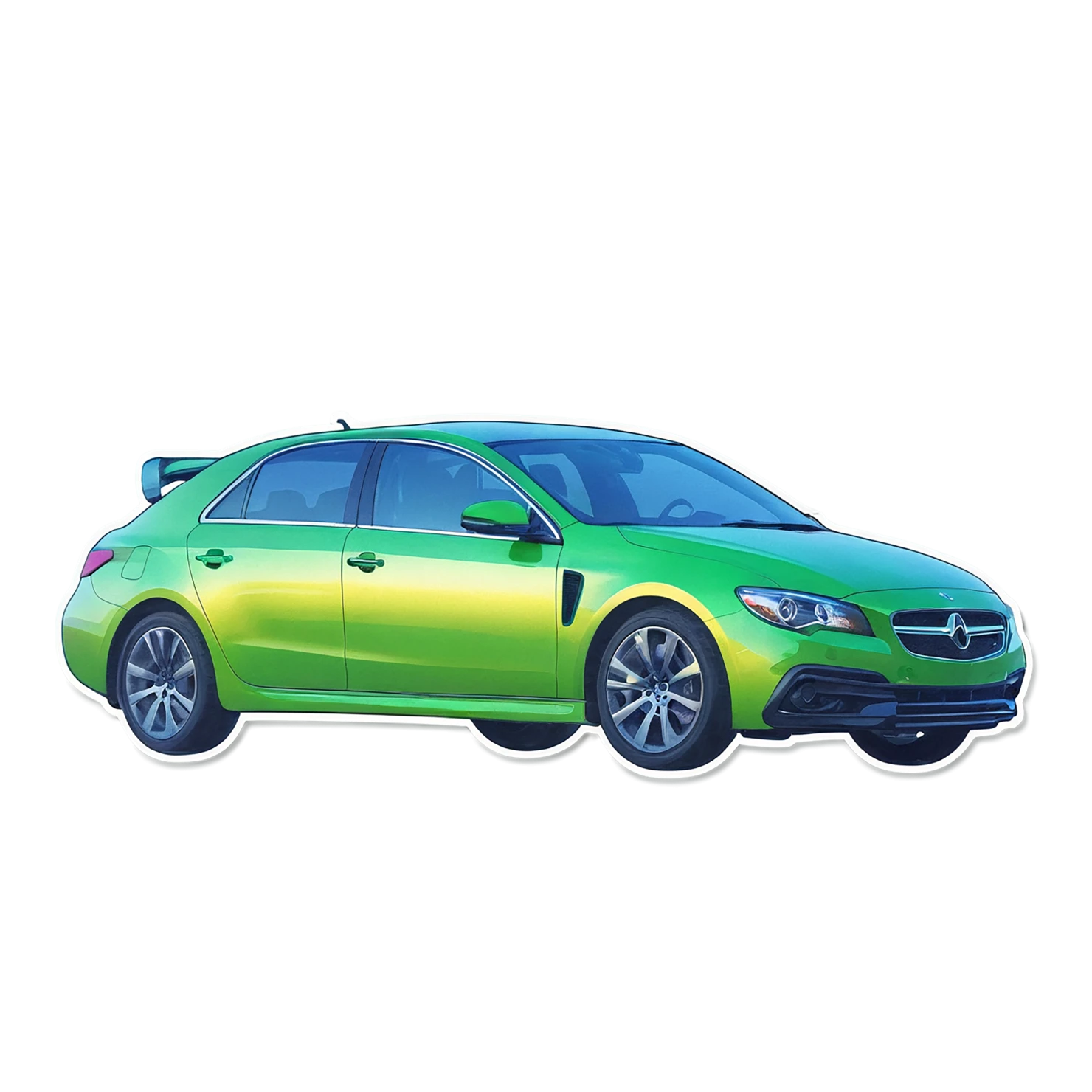 Car watercolor sticker isolated on transparent background #13646