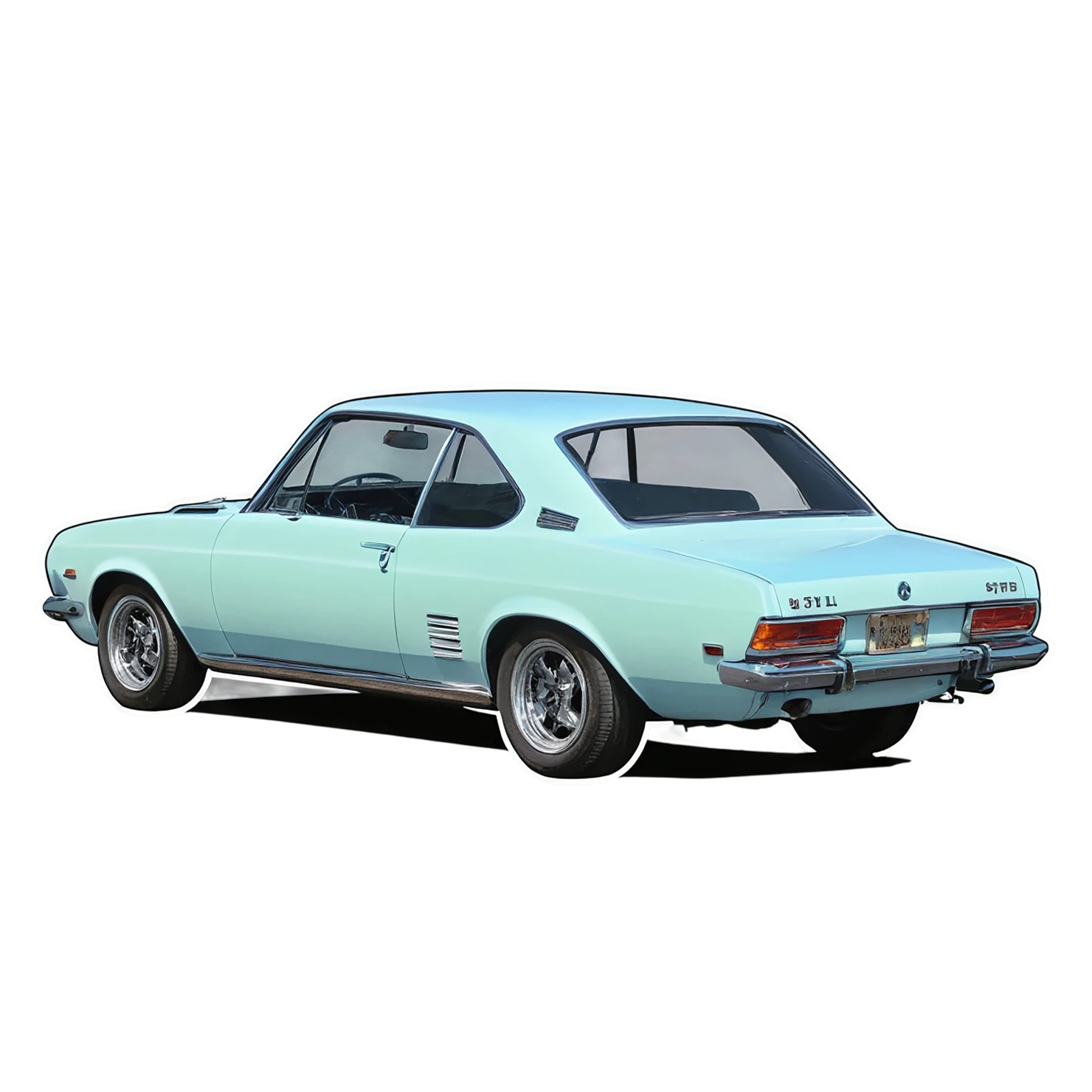 Car watercolor sticker isolated on transparent background #13648