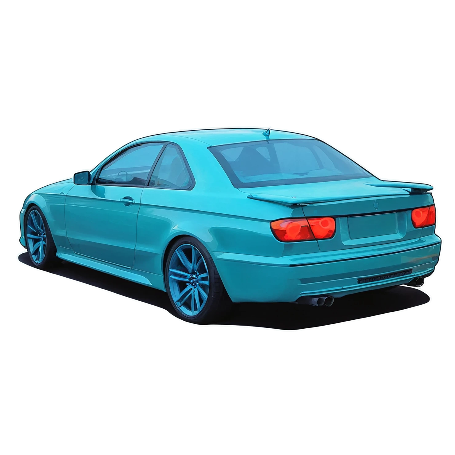 Car watercolor sticker isolated on transparent background #13655