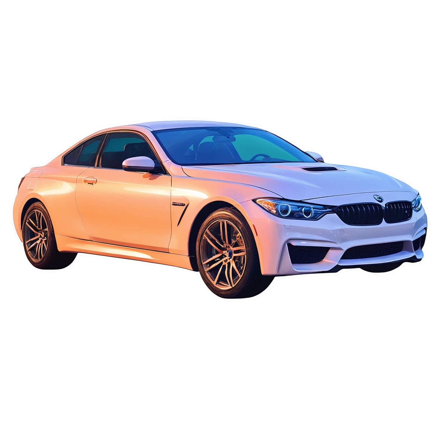 Car watercolor sticker isolated on transparent background #13656