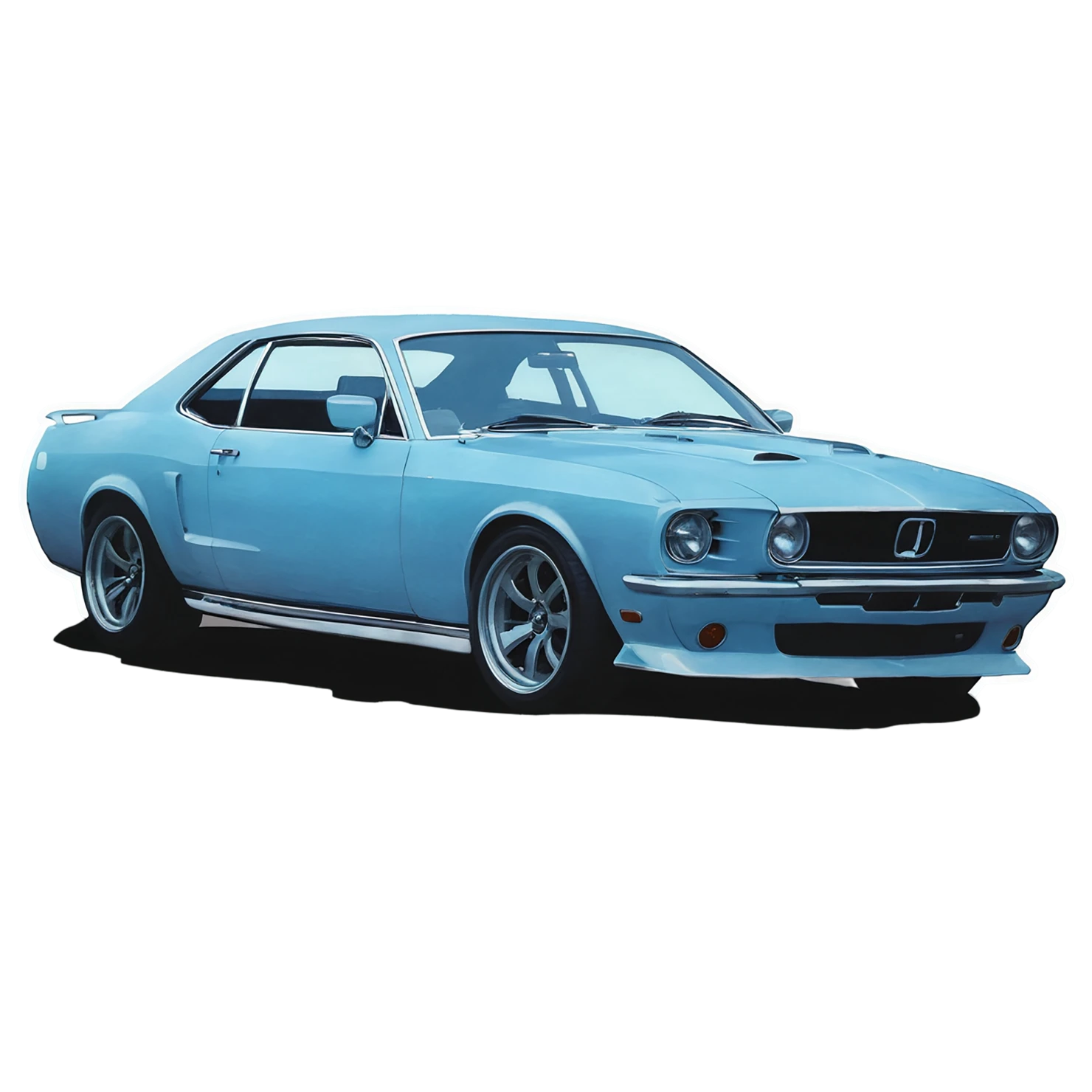Car watercolor sticker isolated on transparent background #13660