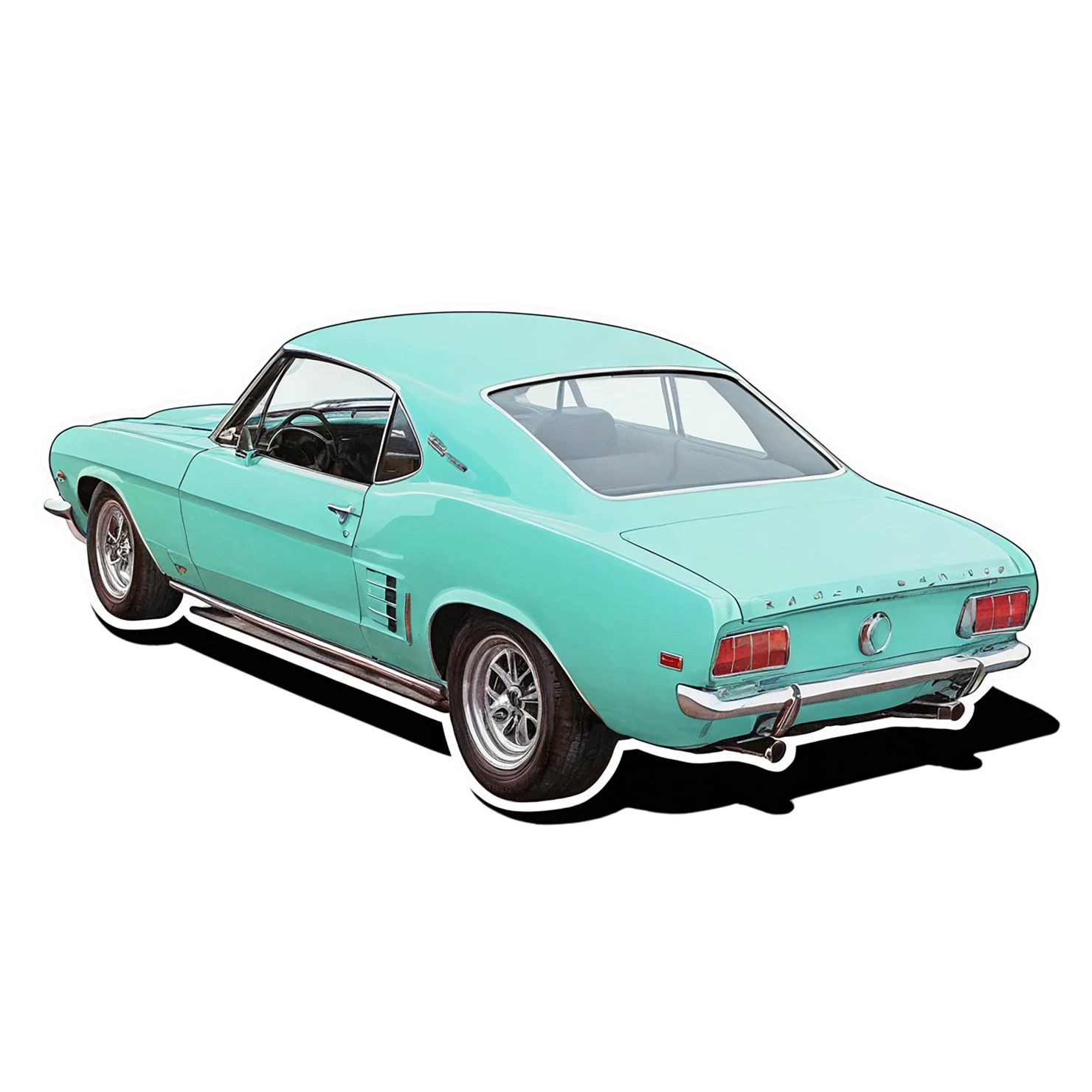 Car watercolor sticker isolated on transparent background #13670