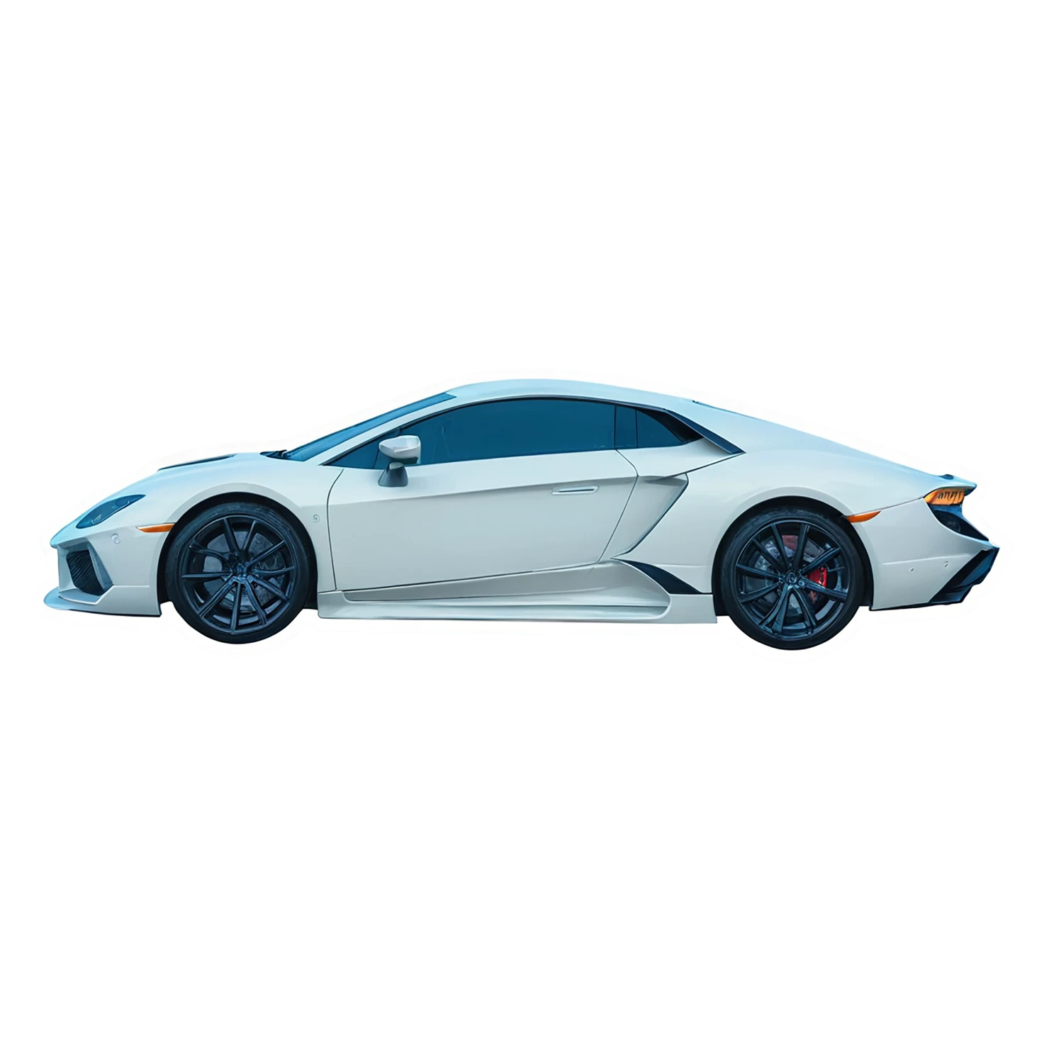 Car watercolor sticker isolated on transparent background #13683