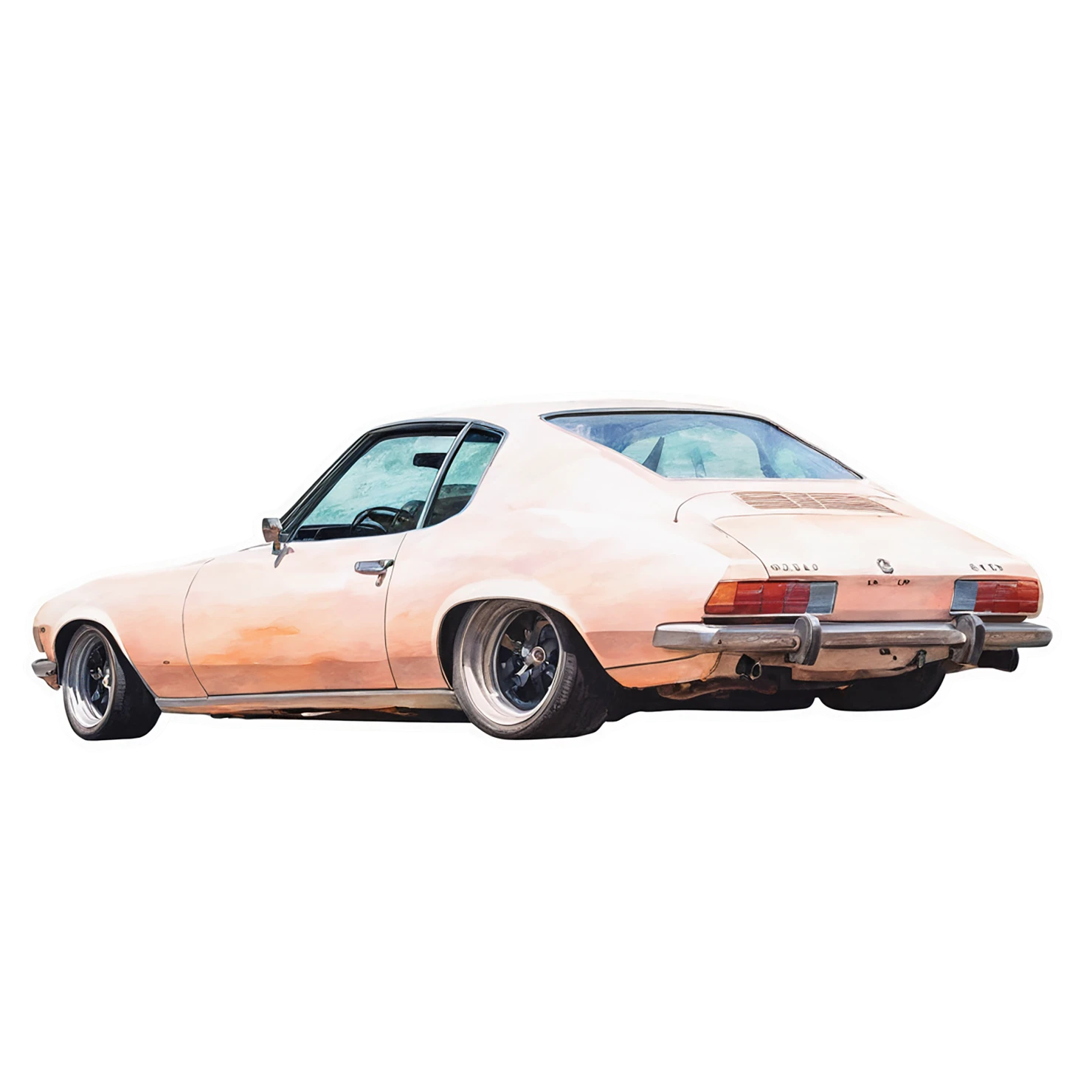 Car watercolor sticker isolated on transparent background #13699